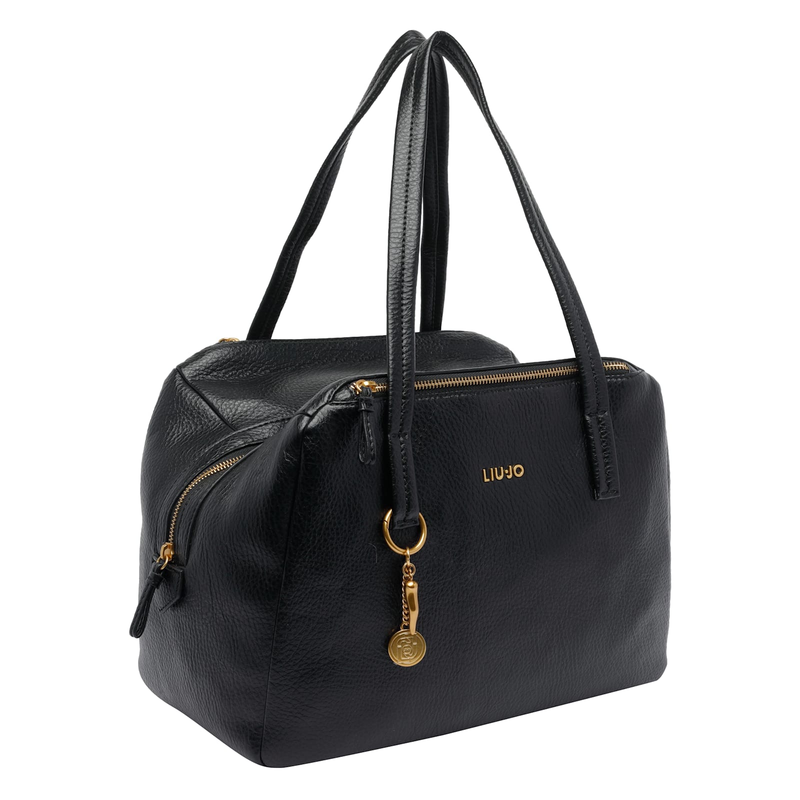 Liu •jo Medium Logo-plaque Tote Bag In Black