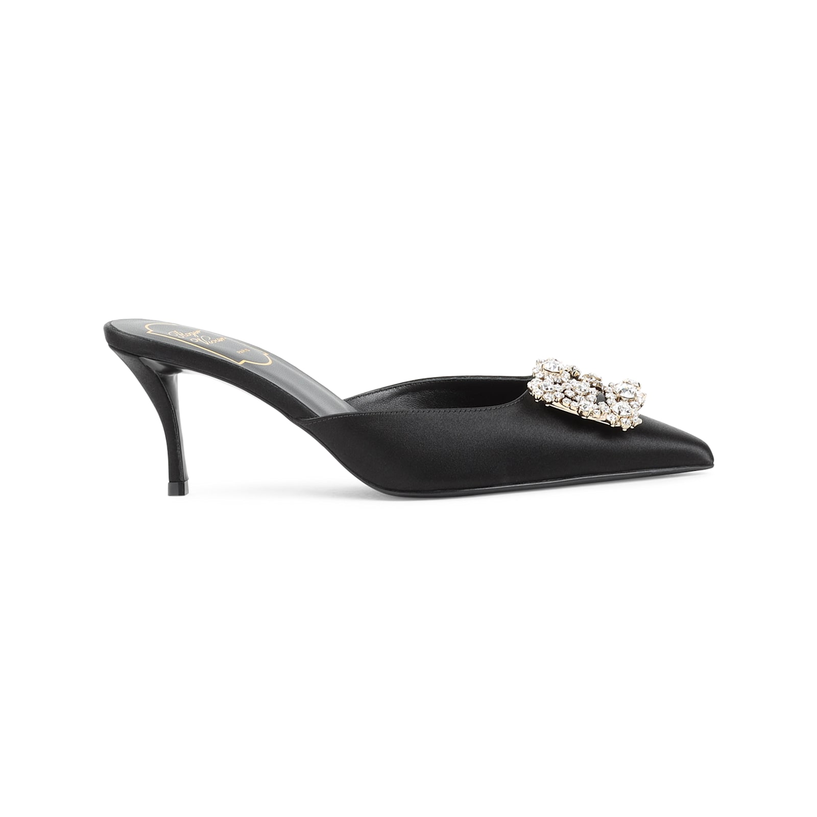 Roger Vivier Efflorescence Mules In Nero