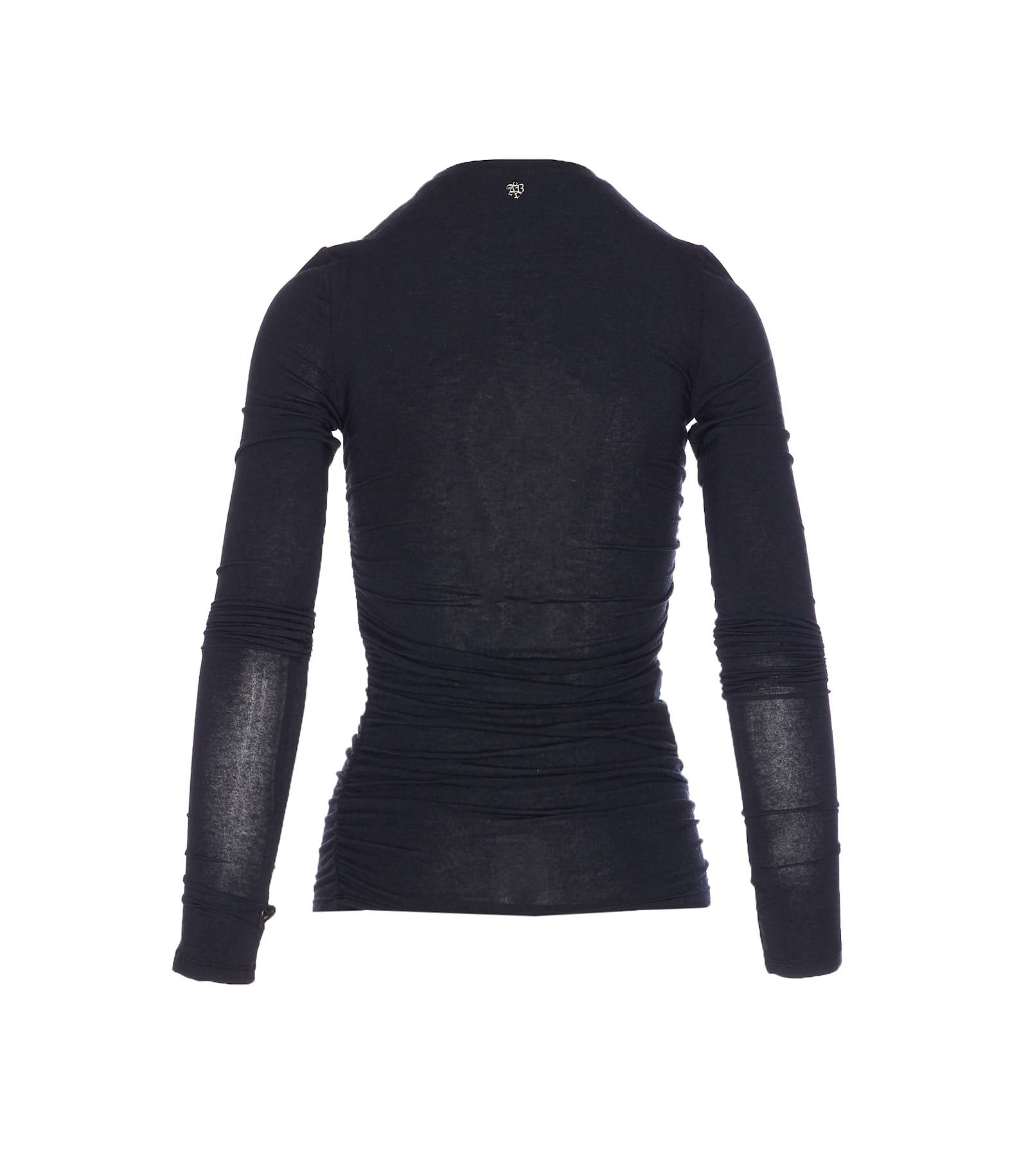 Aniye By Didy Ruched Long-sleeve Top In Black