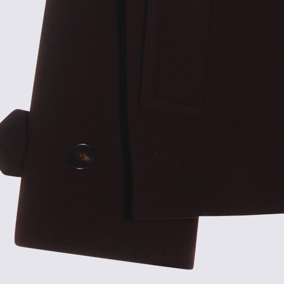 Chloé Women Violet Double-breasted Jacket With Wide Notched Revers And Dropped Shoulders In Wool Ble In Brown