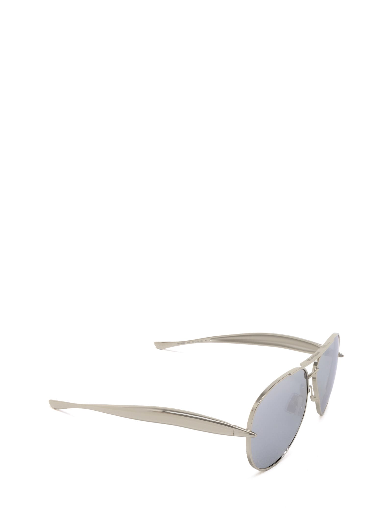 Shop Bottega Veneta Bv1305s Silver Sunglasses