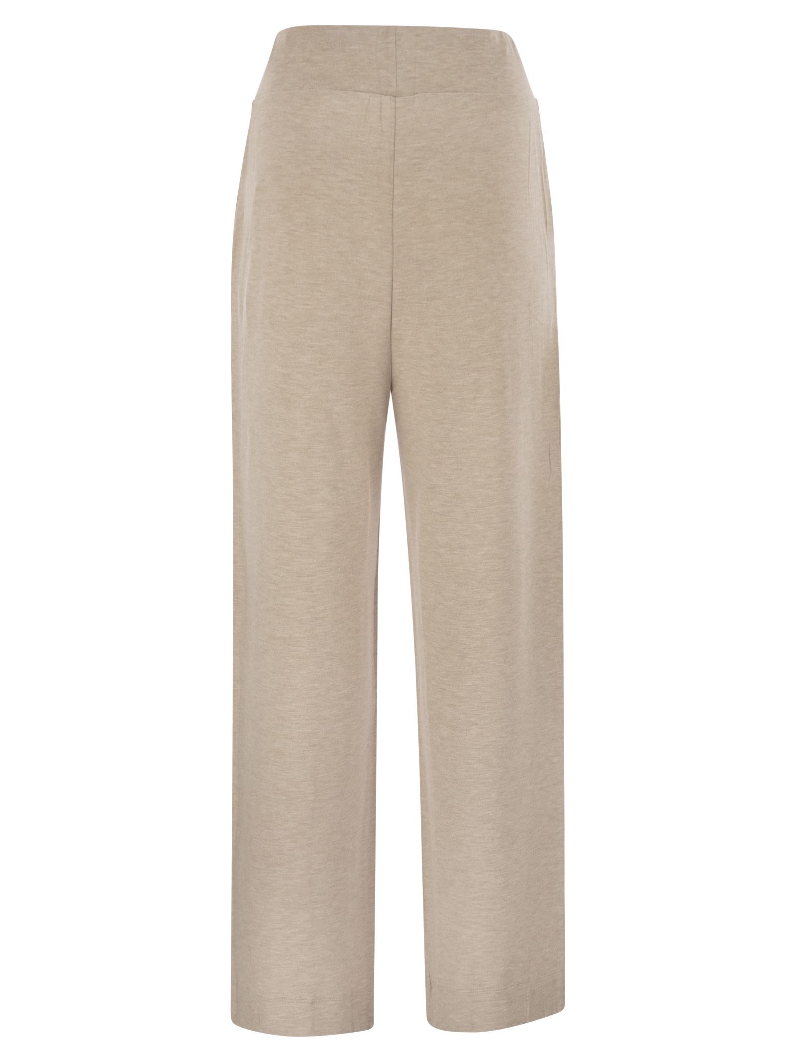Majestic Trousers With Drawstring Waist In Brown