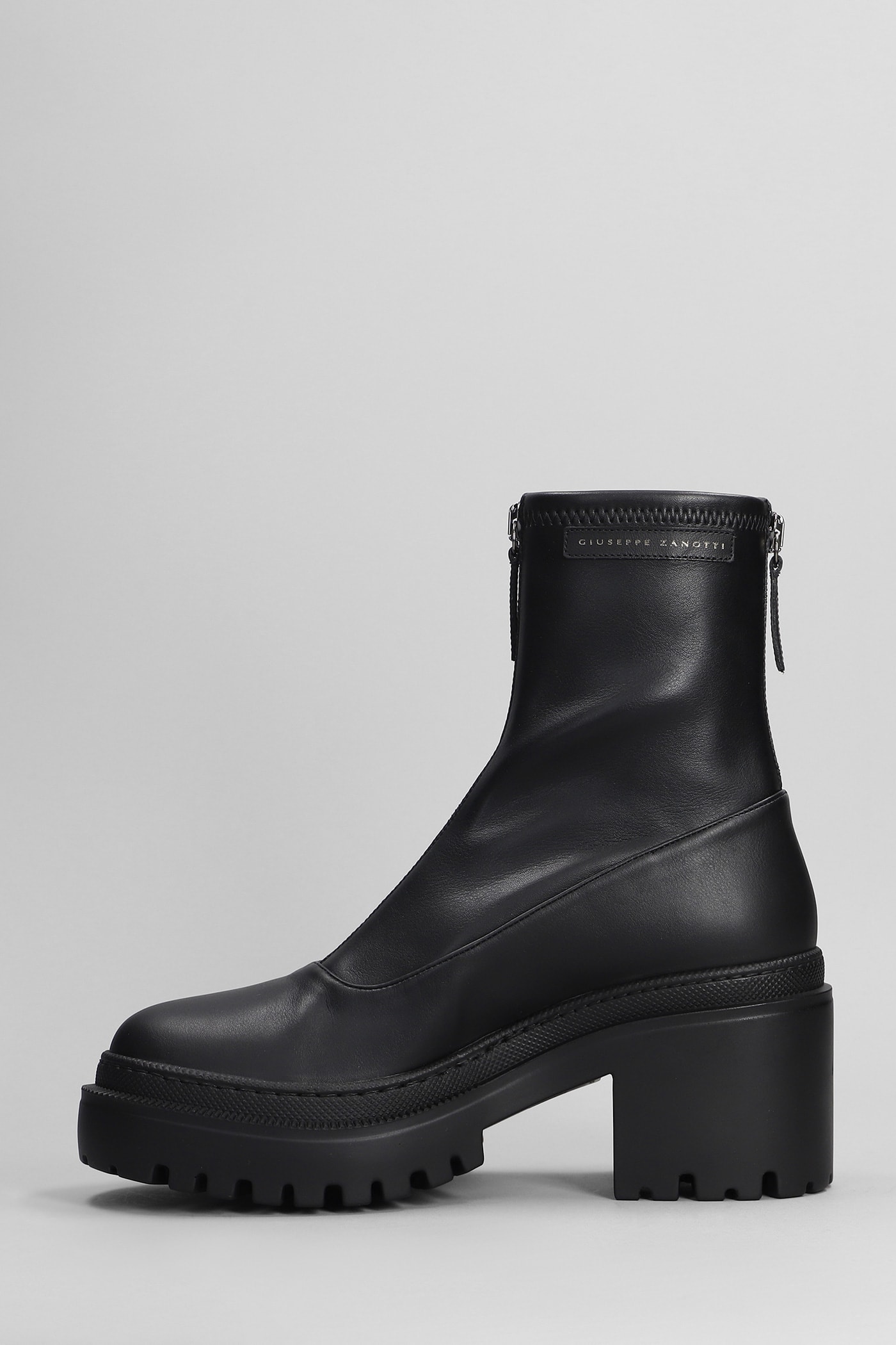 Shop Giuseppe Zanotti Martini Combat Boots In Black Leather