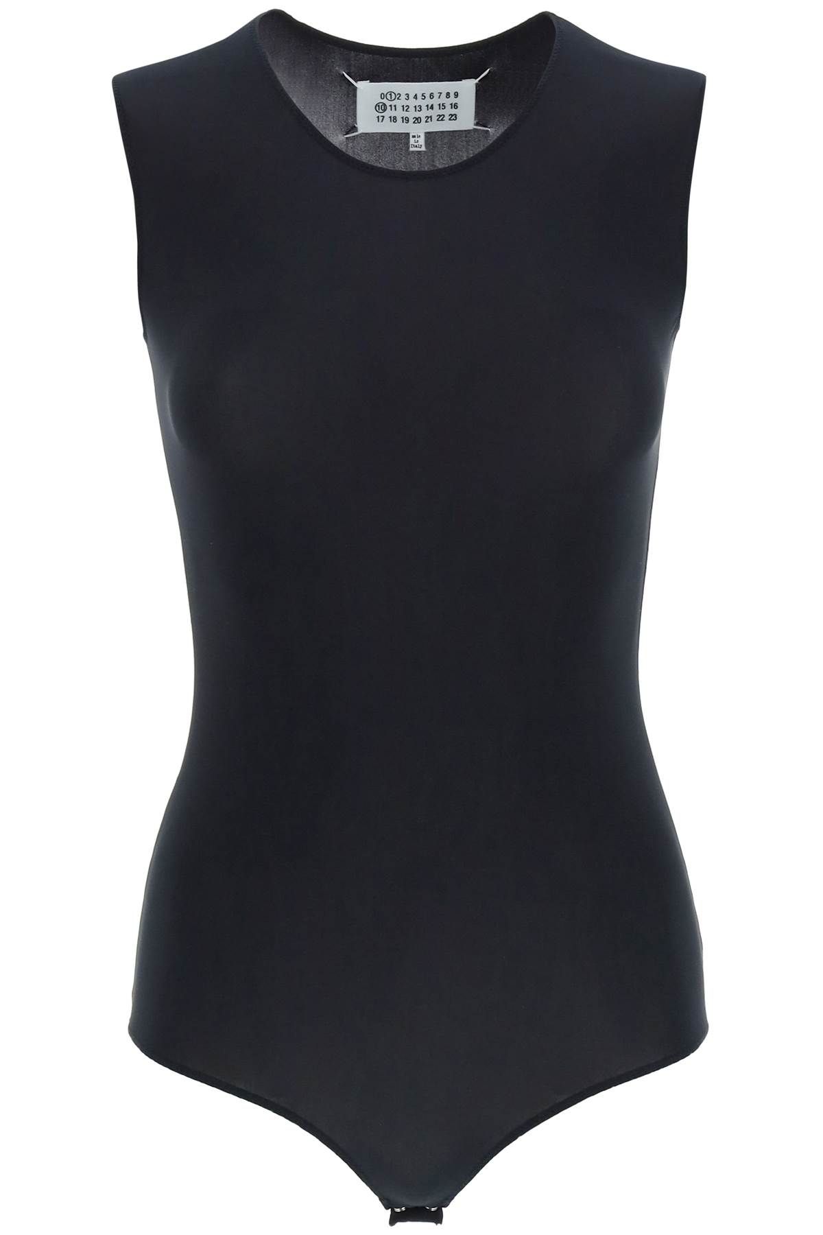 Shop Maison Margiela Sleeveless Lycra Bodysuit In Black