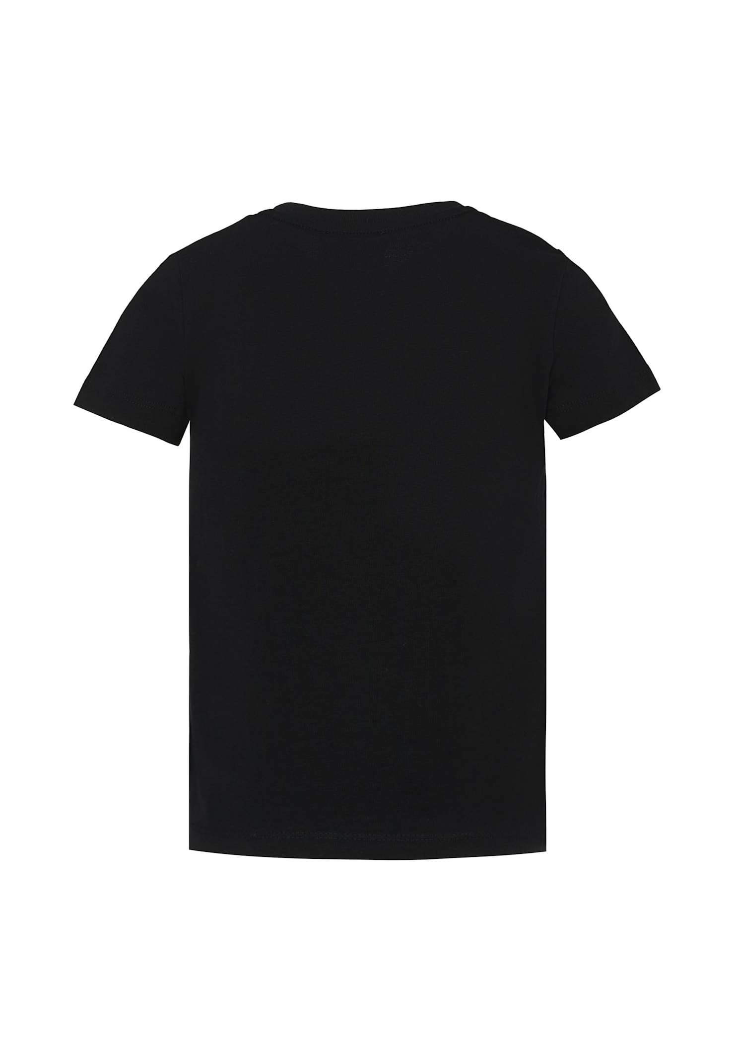 Richmond Black T-shirt For Kids With Logo In Black