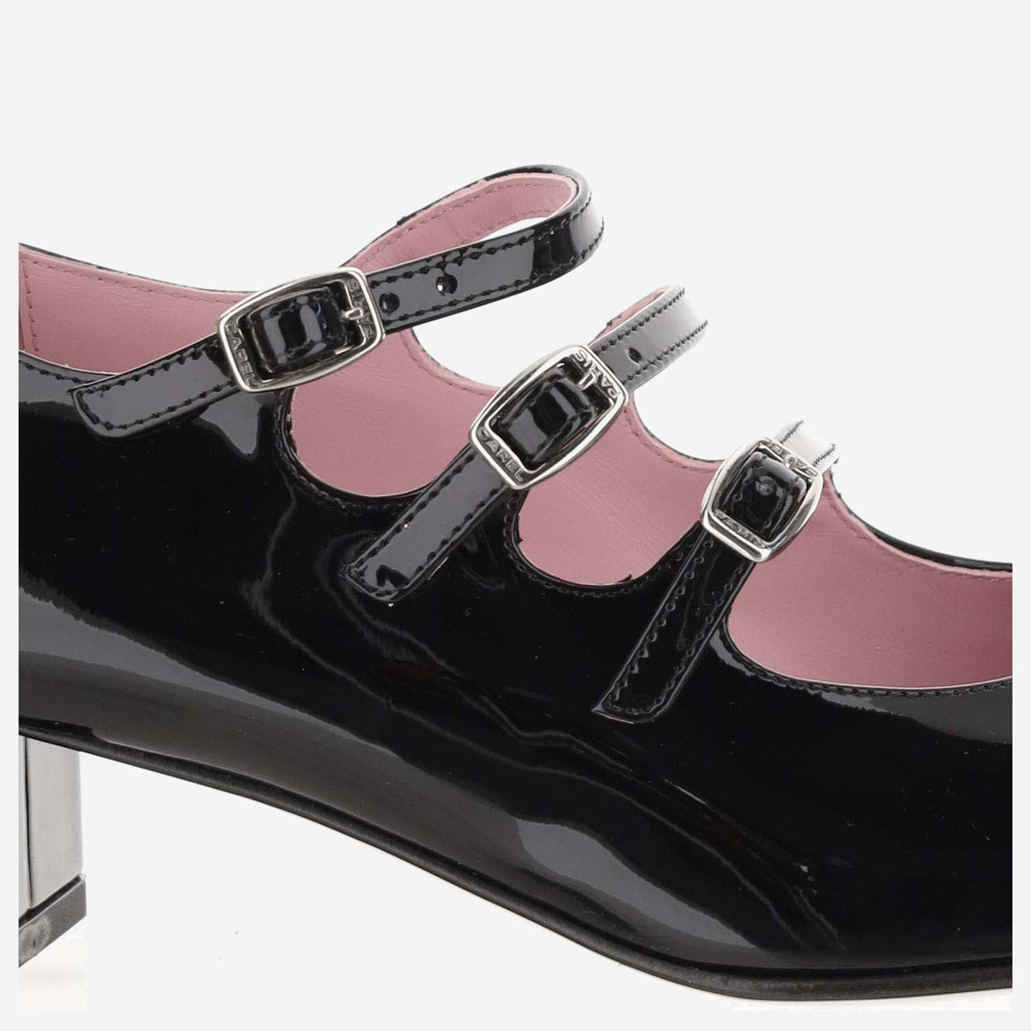 Shop Carel Patent Leather Ballet Flats In Black