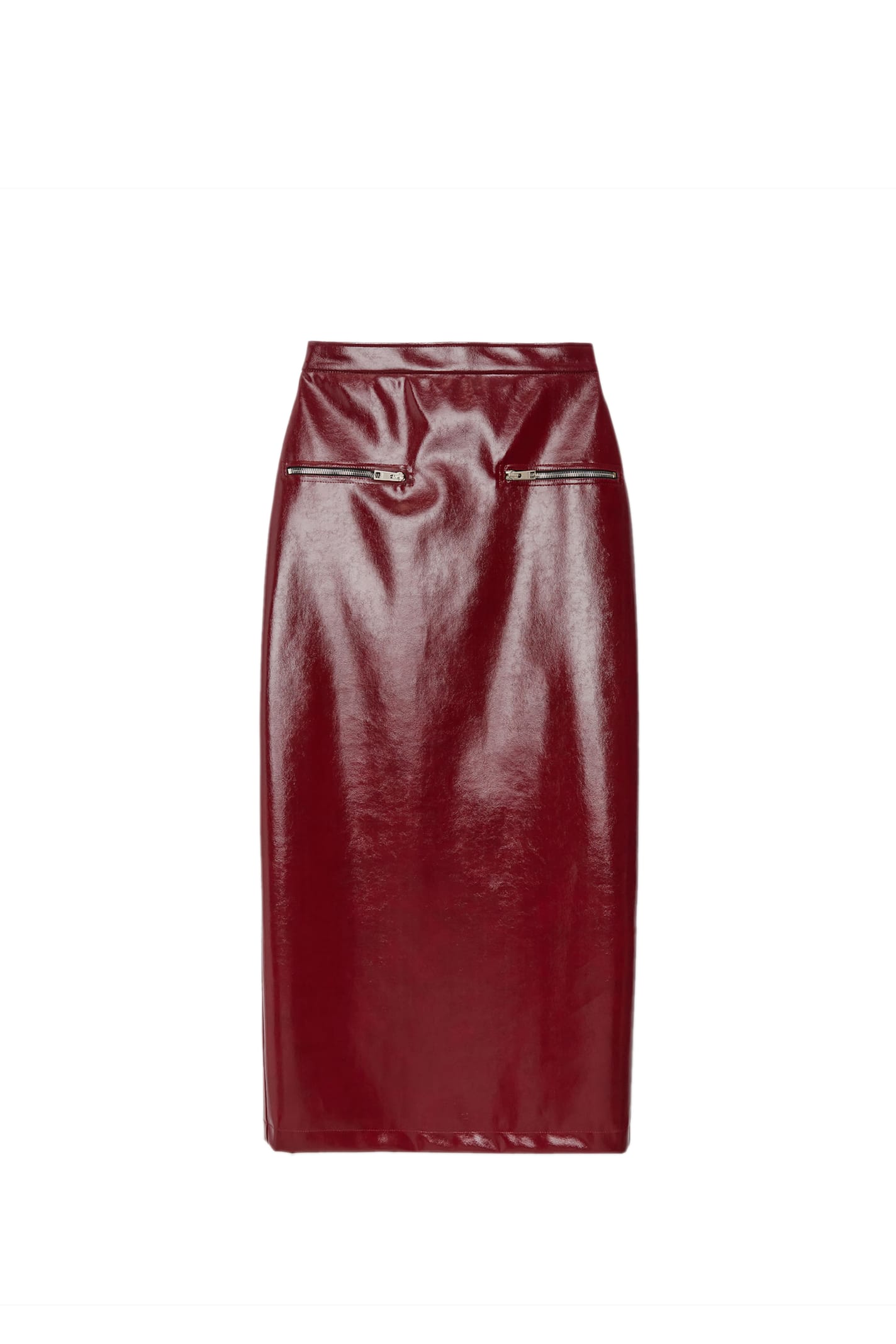 Shop Msgm Skirt In Bordeaux