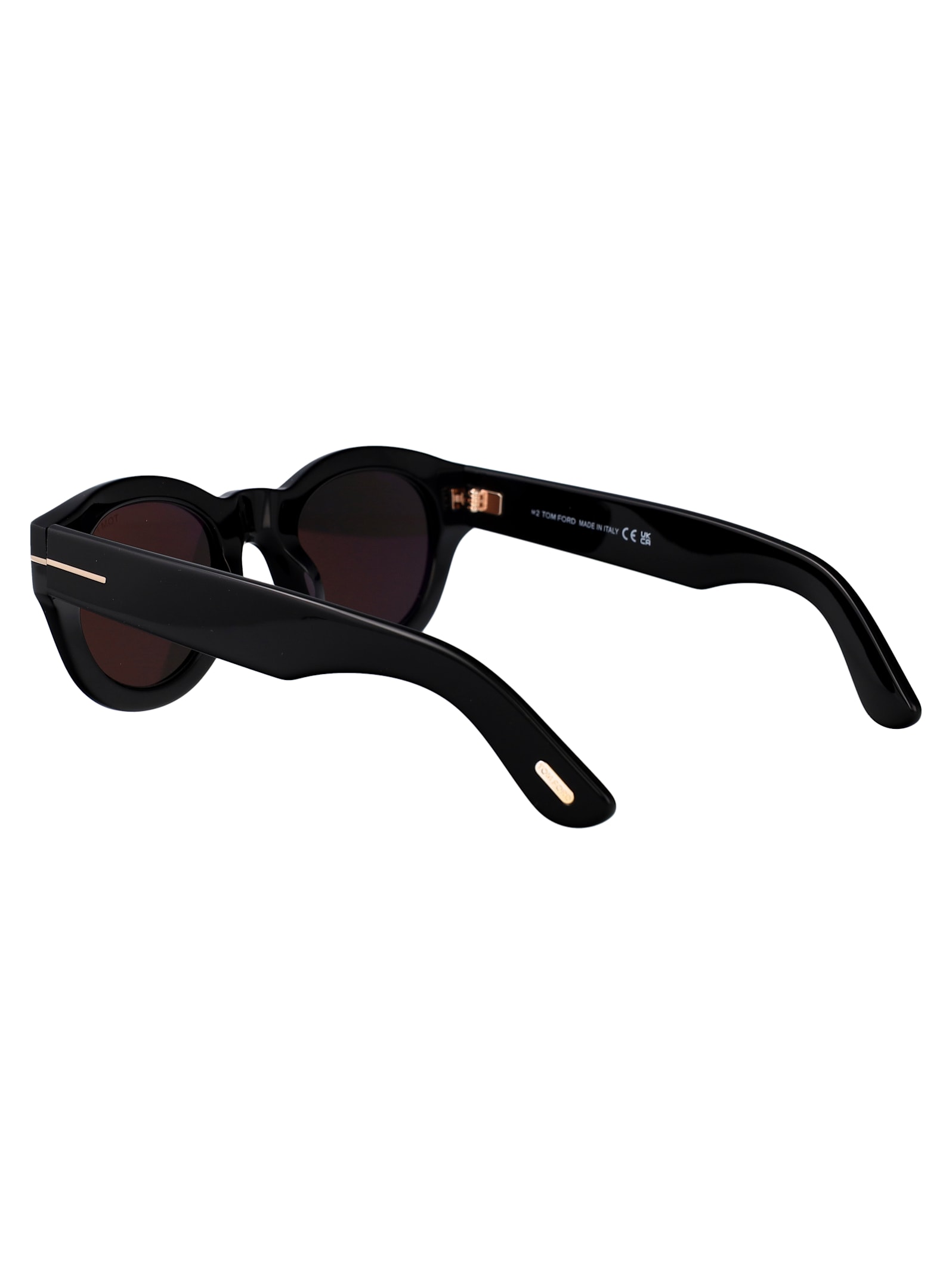 Tom Ford Lucinda Ft1212 01a In Nero Lucido / Fumo