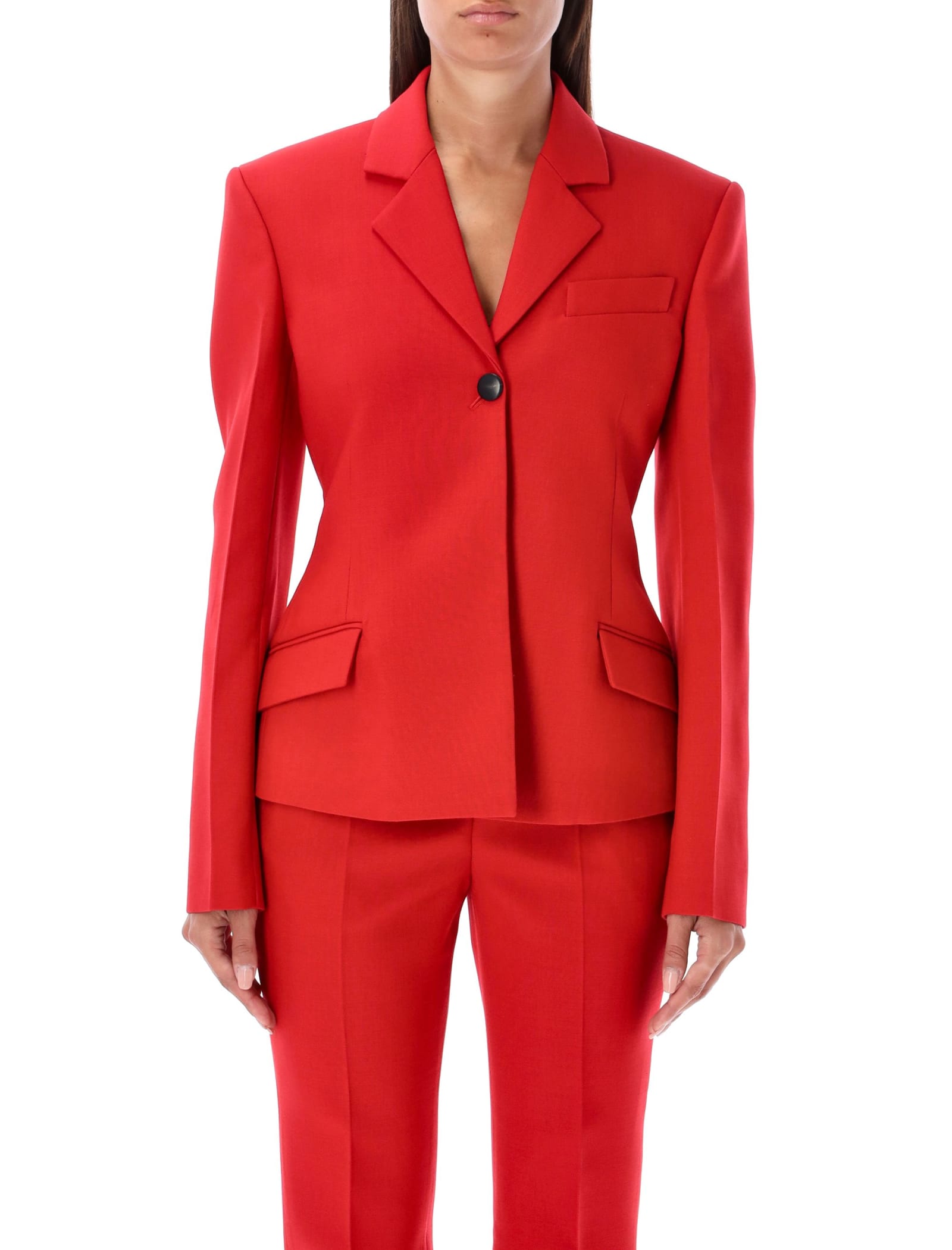 Ferragamo Blazer Jacket In Red