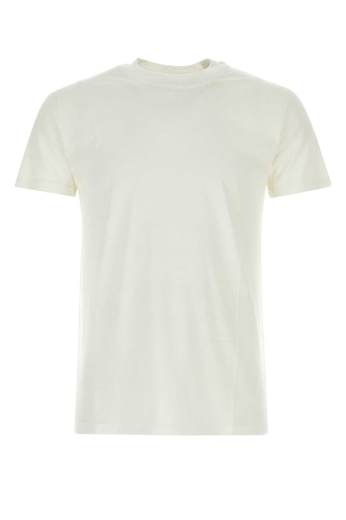 White Silk Blend T-shirt