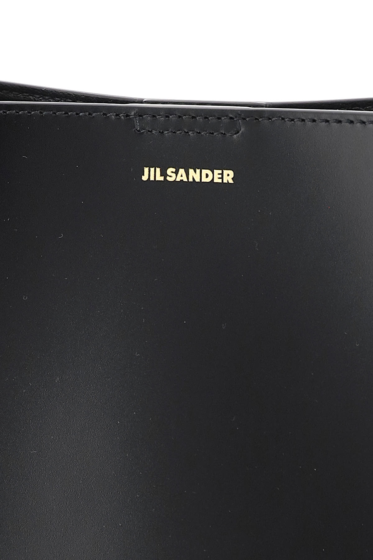Jil Sander Black Leather Small Tangle Crossbody Bag In Black