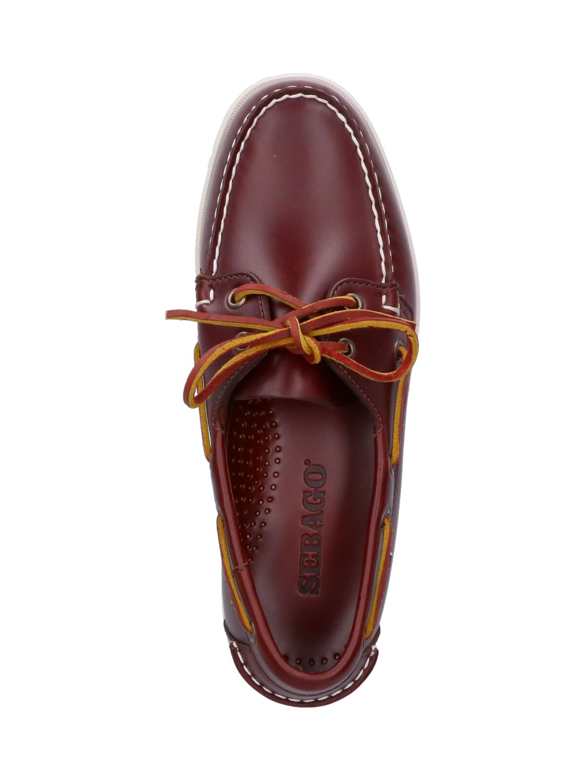 Sebago Waxed Portland Boat Shoes Moccassin In Brown