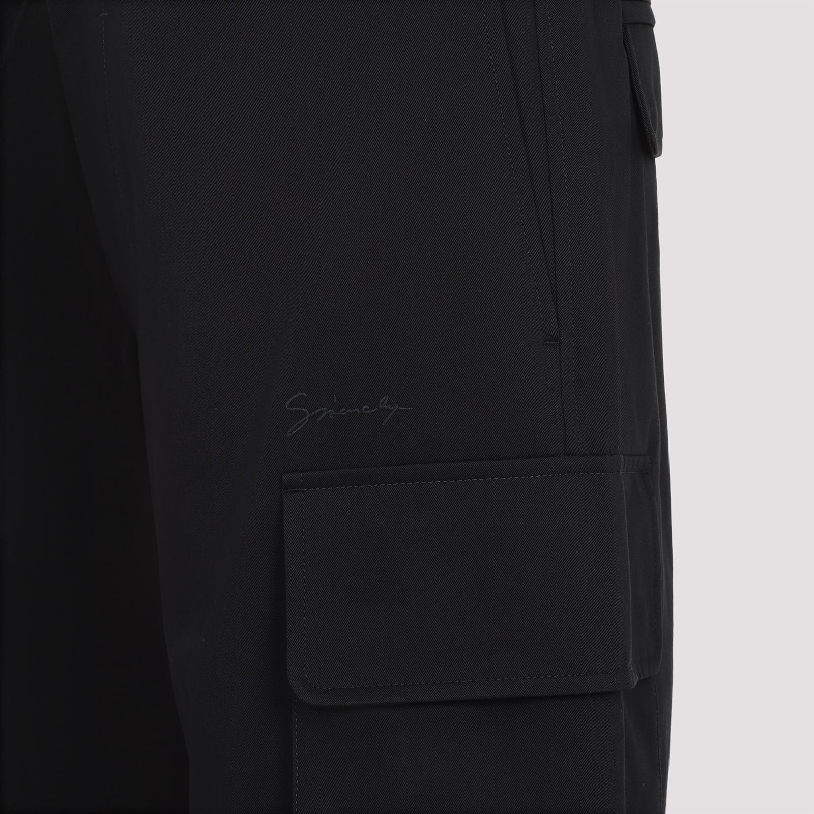 Givenchy Cotton Trousers In Black