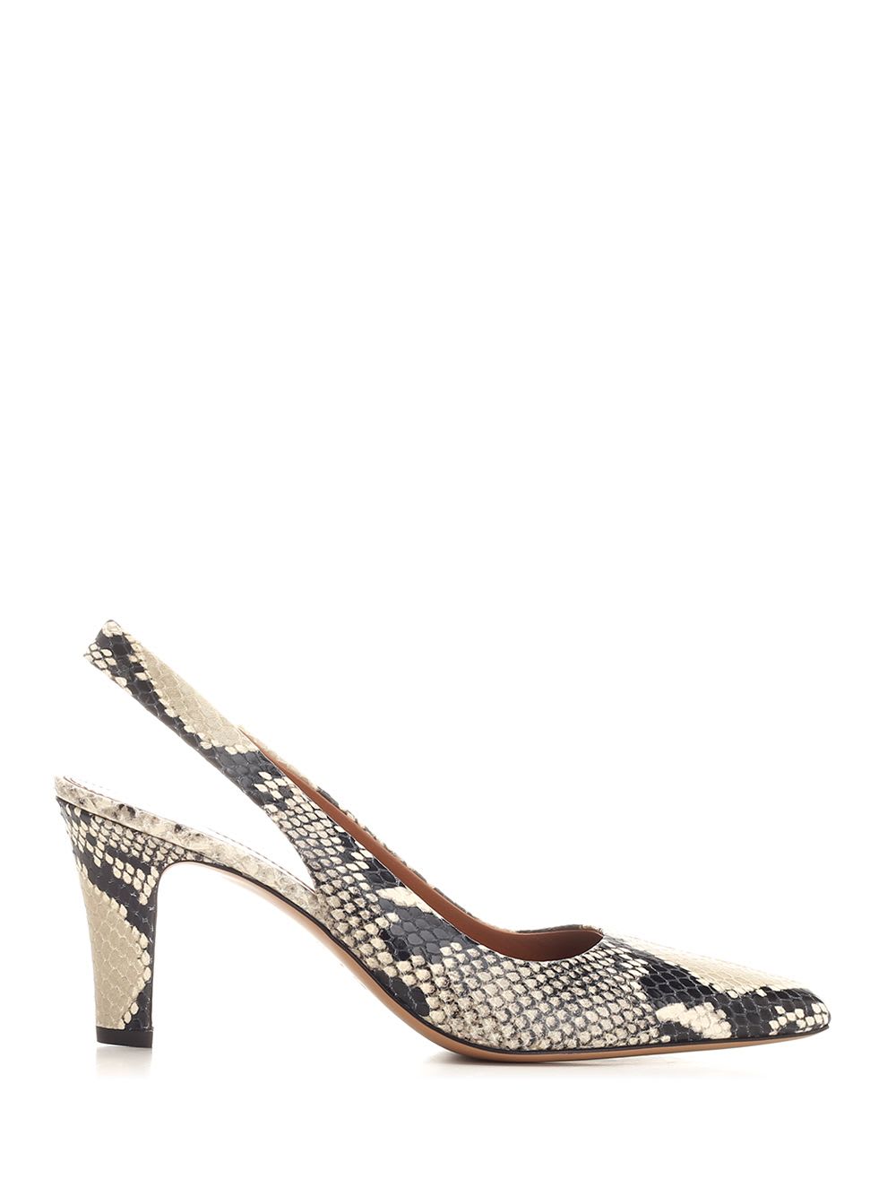 belle Python Printed Slingback