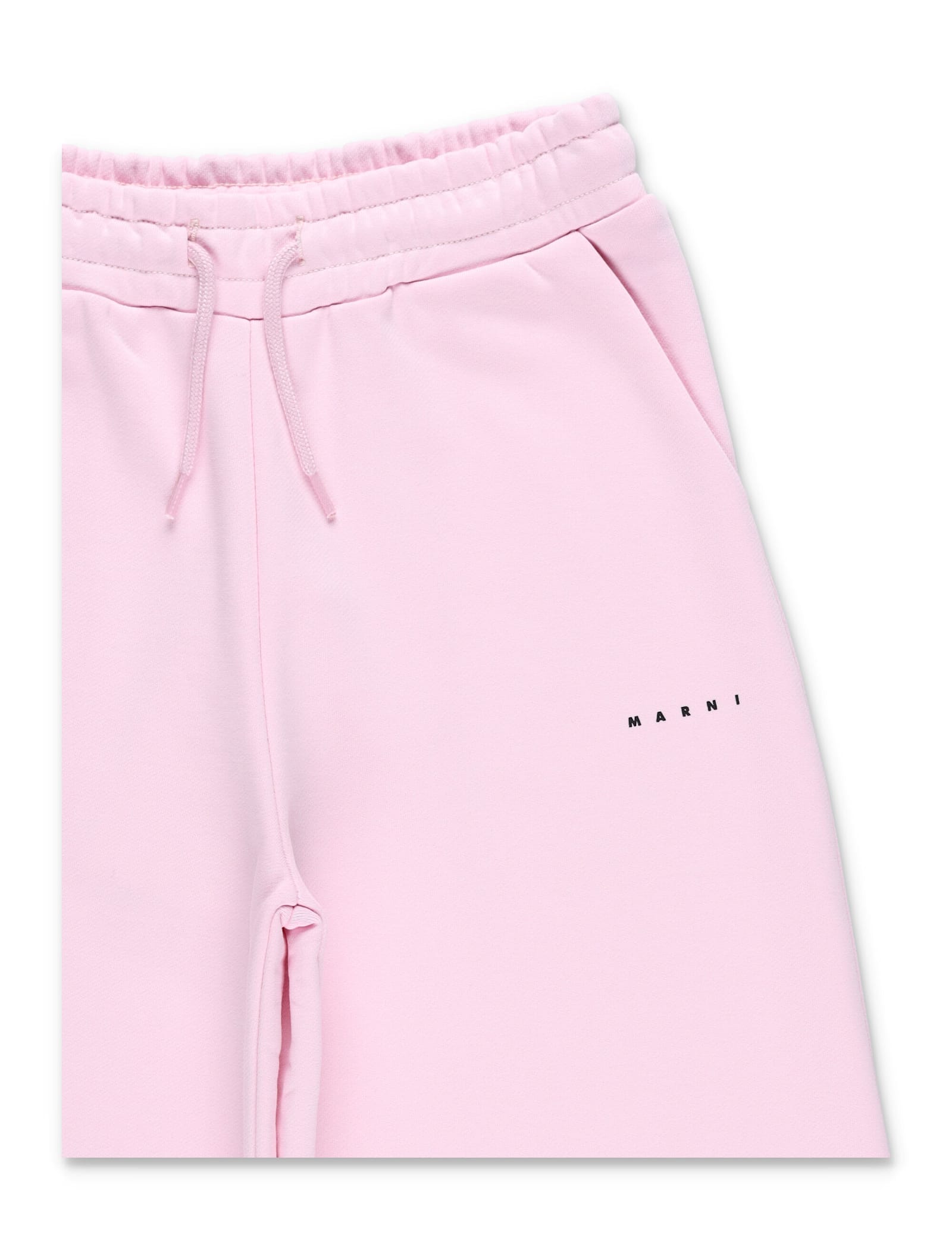 Marni Logo-embroideredtrack Pants In Pink
