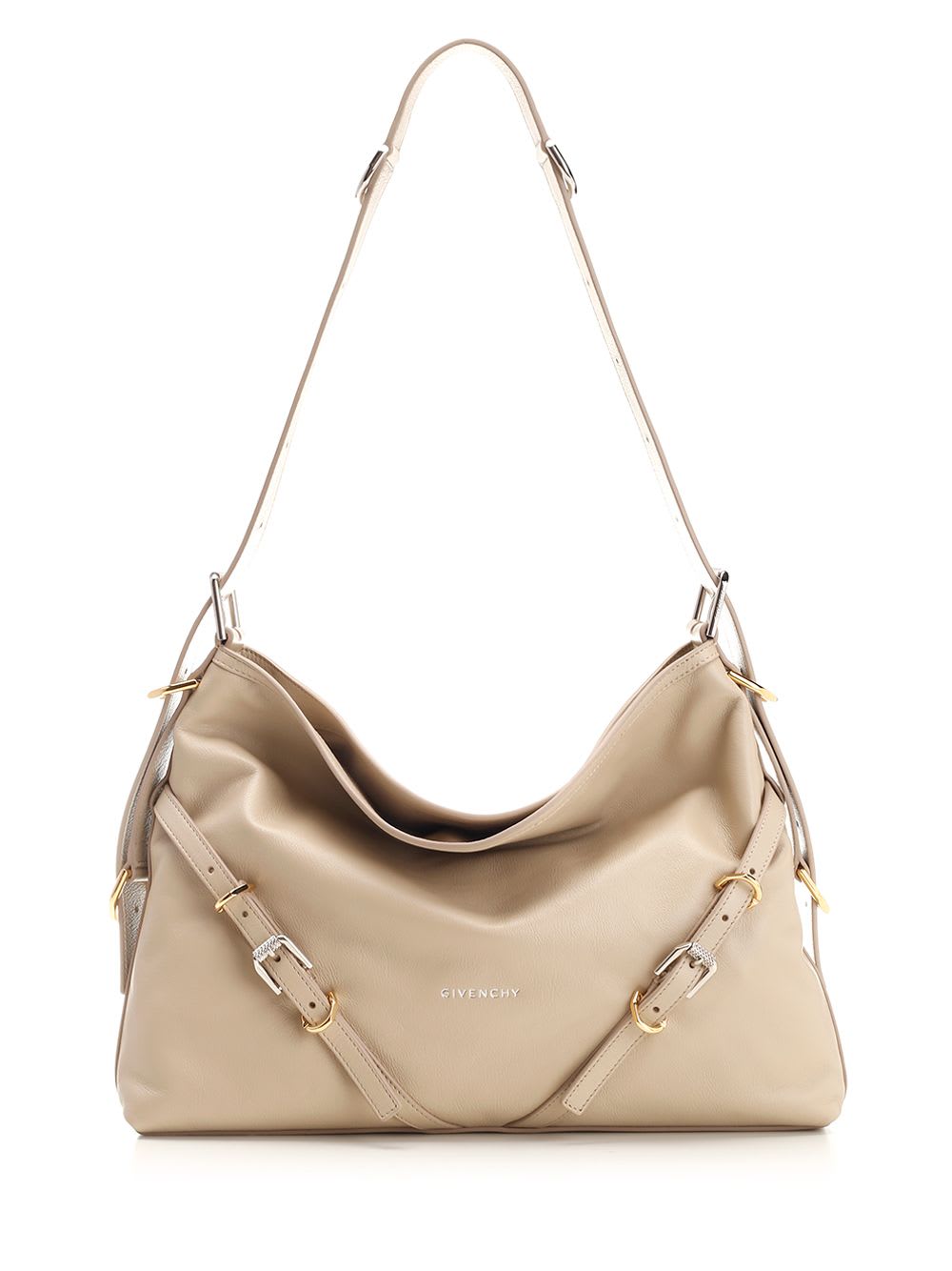 Shop Givenchy Medium Voyou Bag In Naturale
