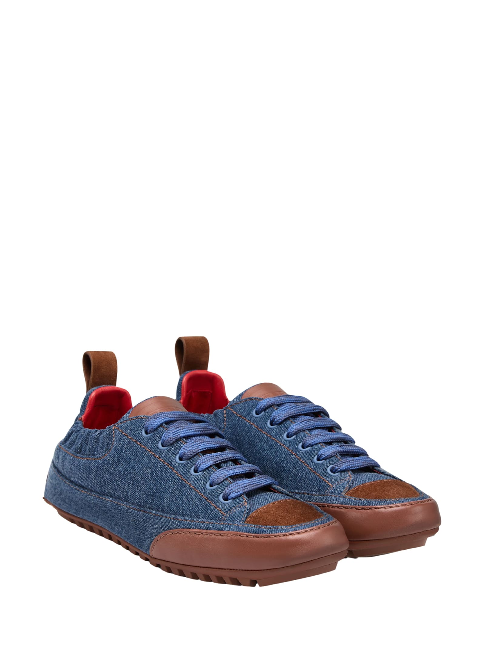 Ferrari Driver Sneakers In Denim In Blue