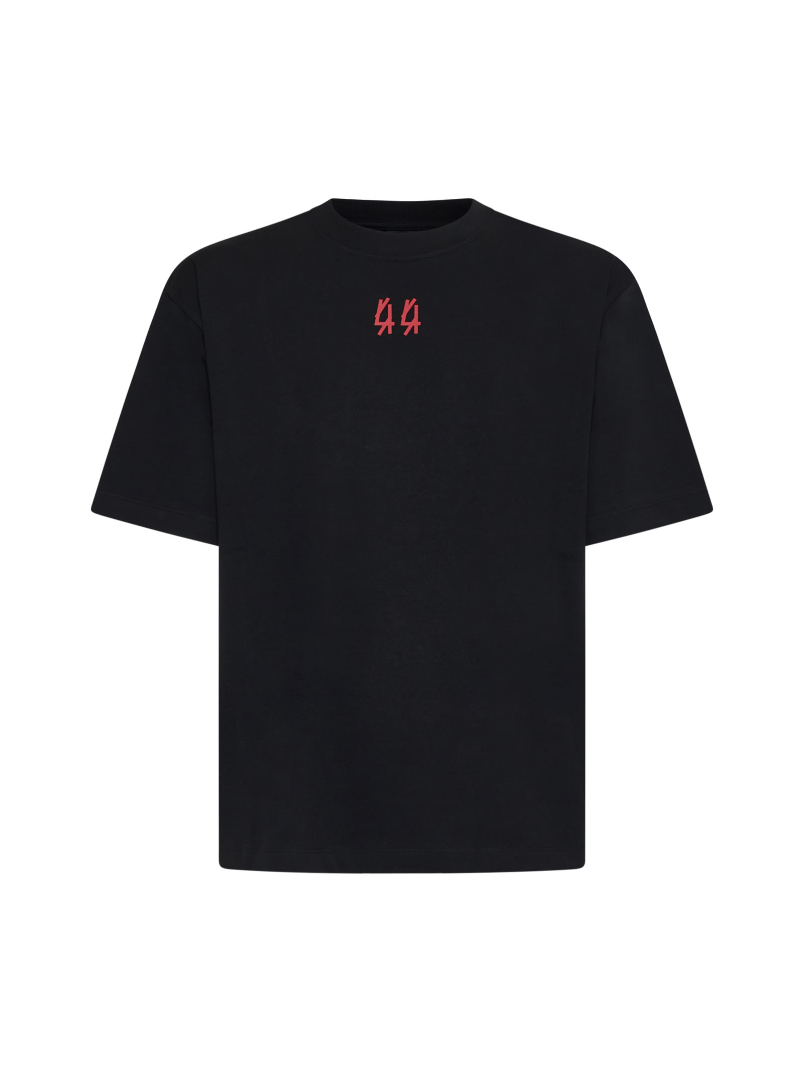 Shop 44 Label Group T-shirt In Black+44 Continuum Red