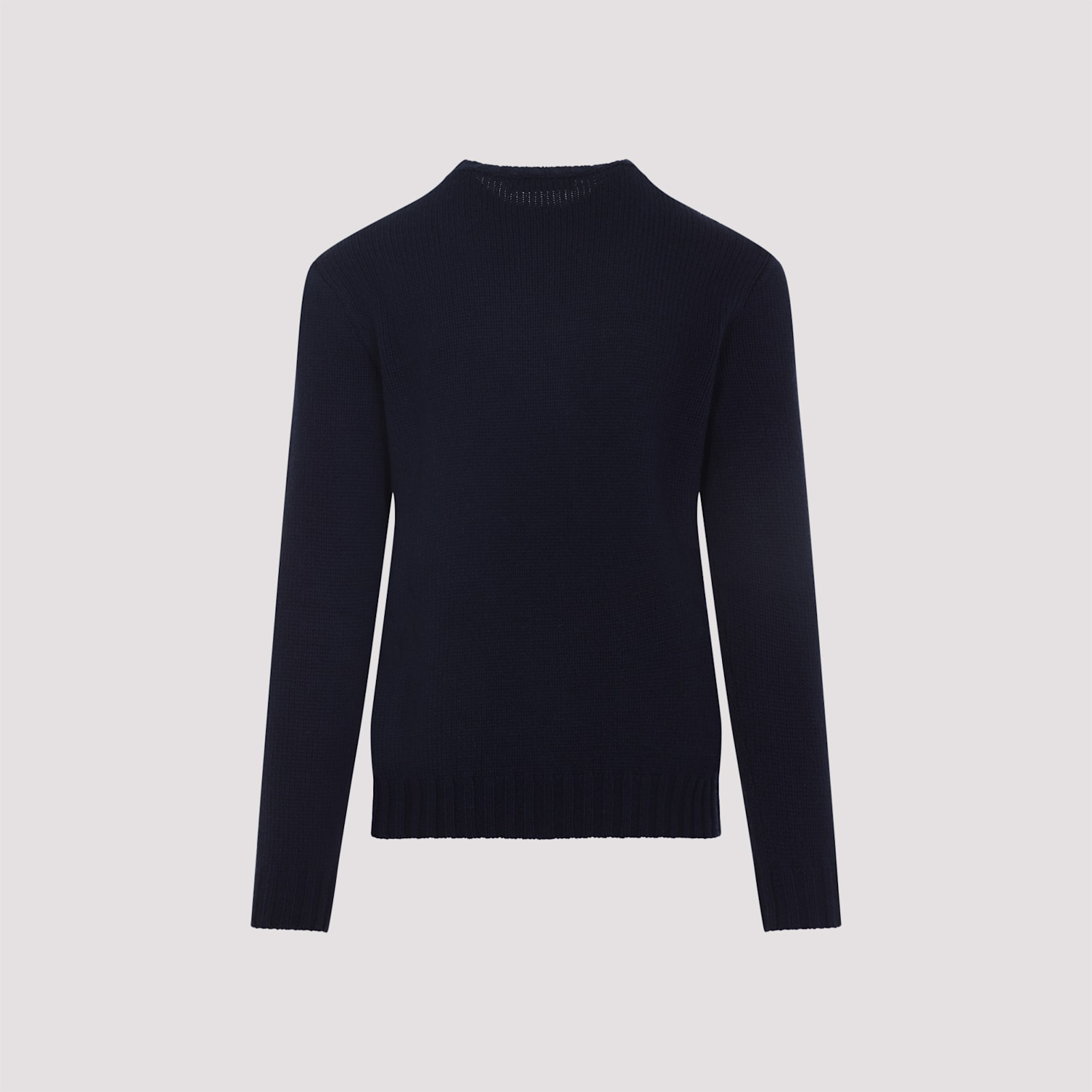 Ralph Lauren Flag Cashmere Knit Sweater In Blue