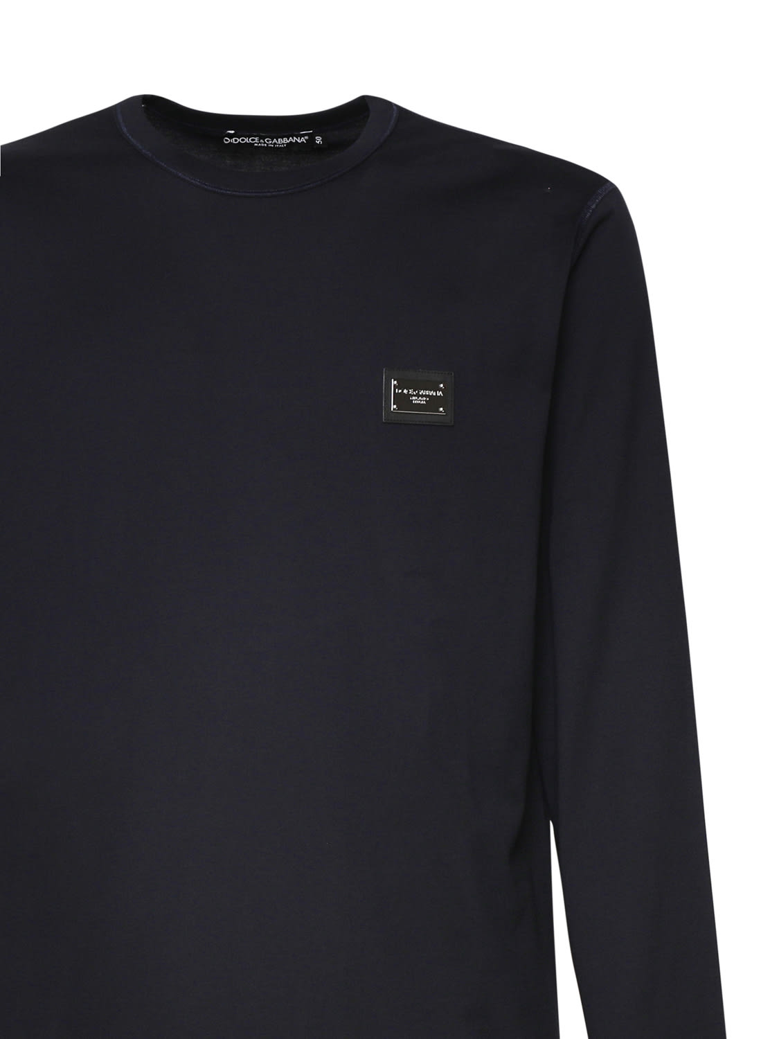 Shop Dolce & Gabbana Long-sleeved Shirt In Blue