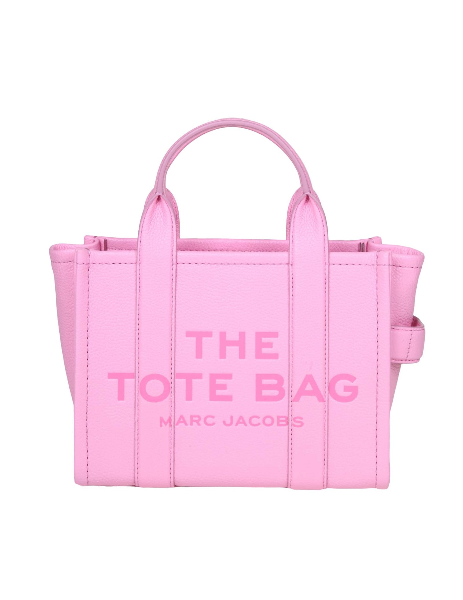 Shop Marc Jacobs The Small Leather Tote In Rosa