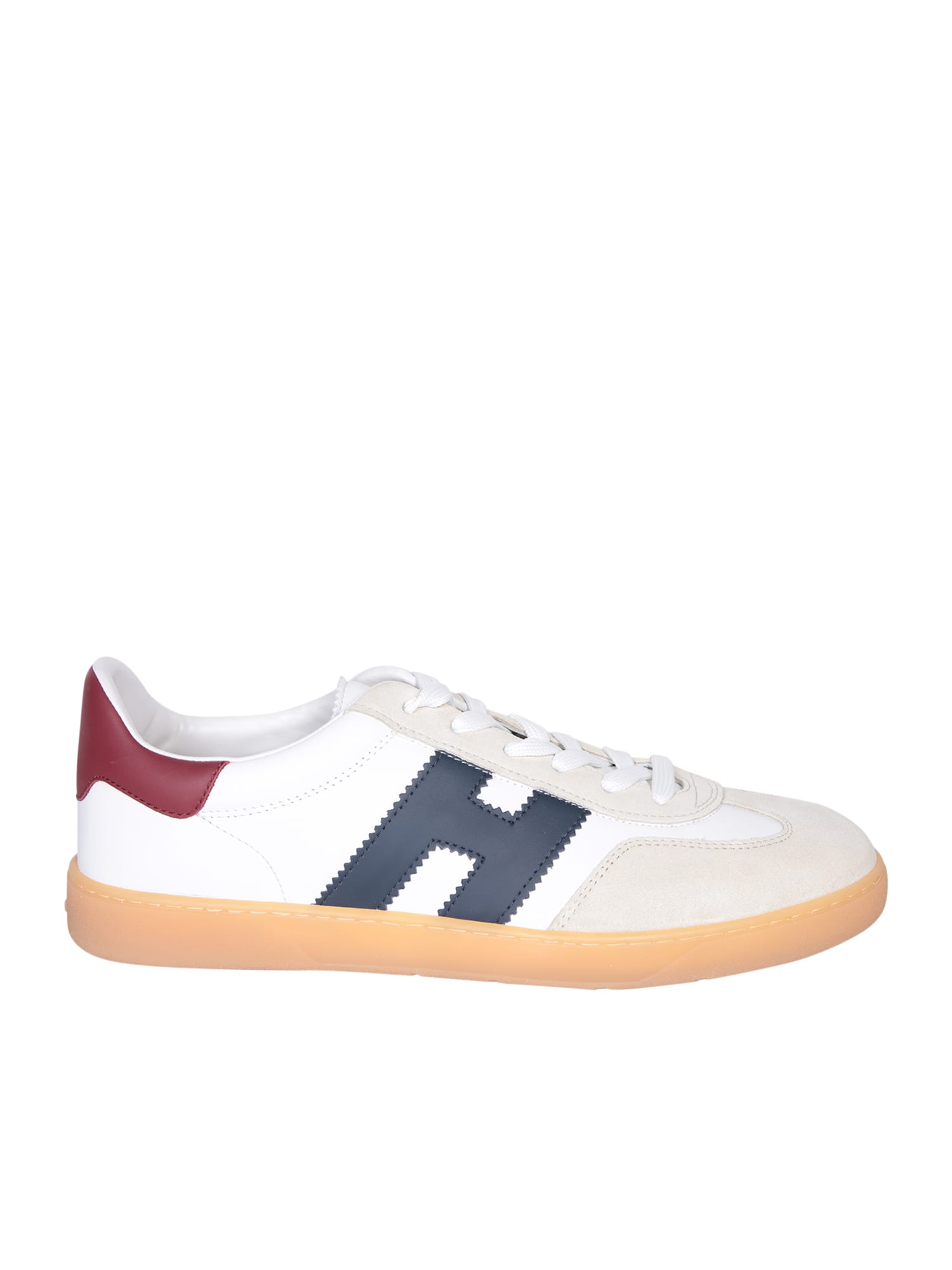 Shop Hogan Cool White And Blue Sneakers