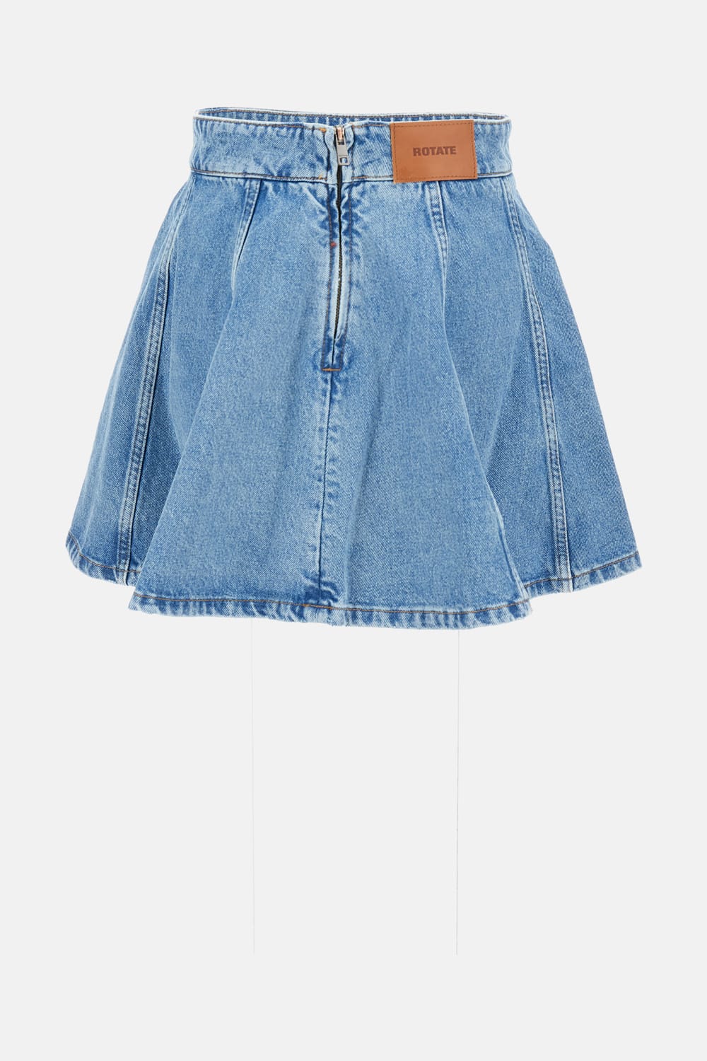 Rotate Birger Christensen Denim Skirt In Blue
