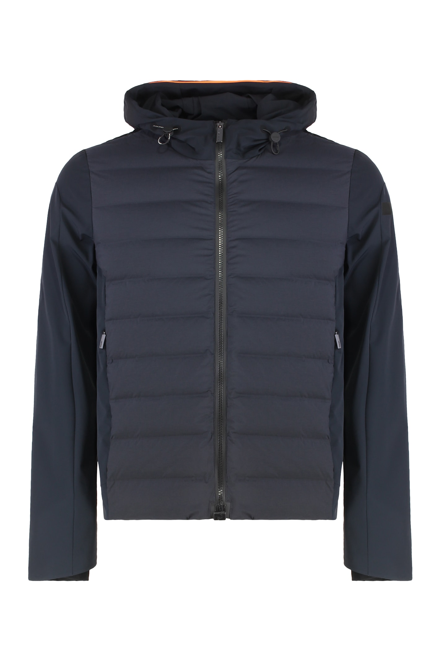 Shop Rrd - Roberto Ricci Design Summer Hooded Short Down Jacket In Blue