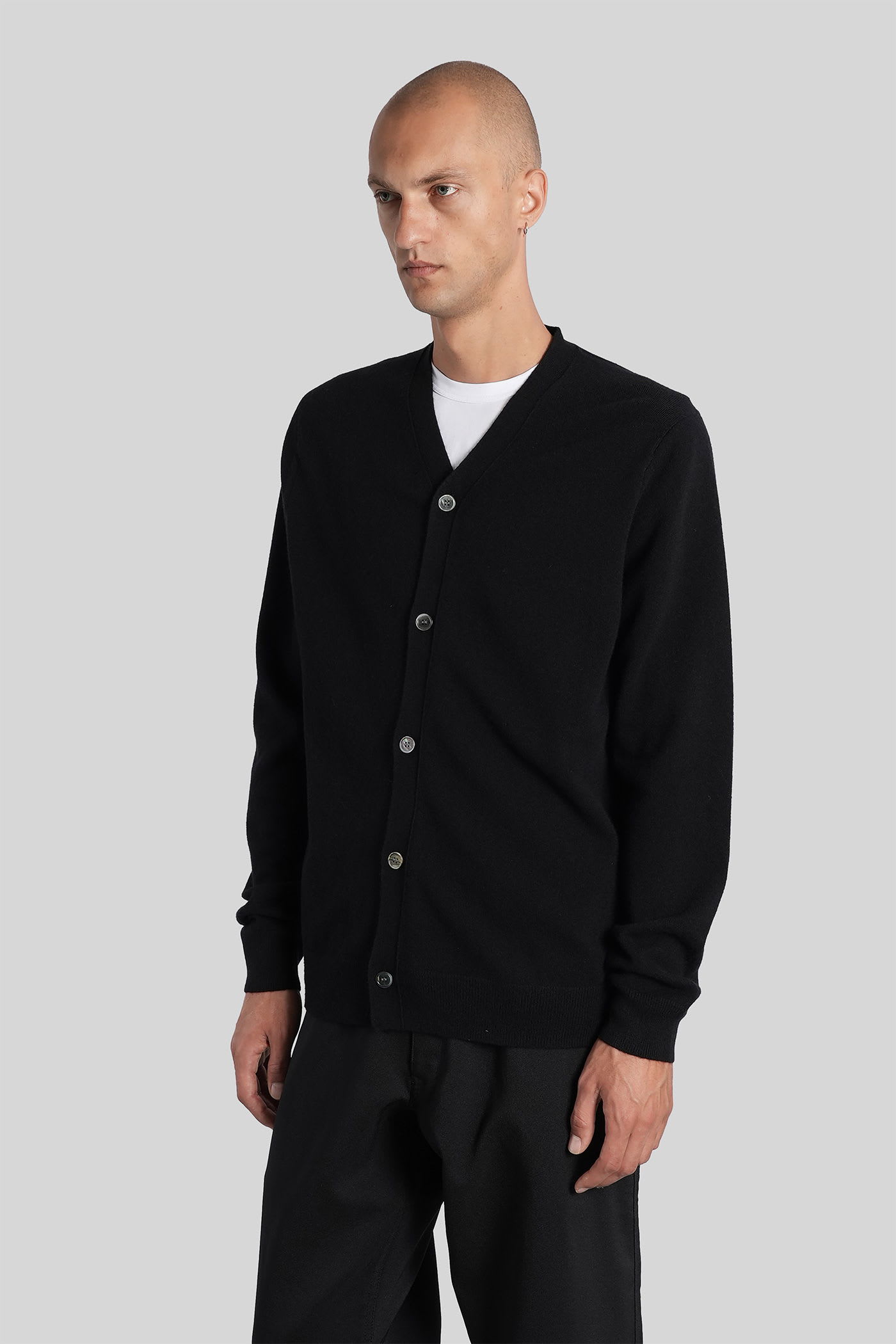 Comme Des Garçons Shirt Comme Des Garcons Shirt Wool Cardigan In Black