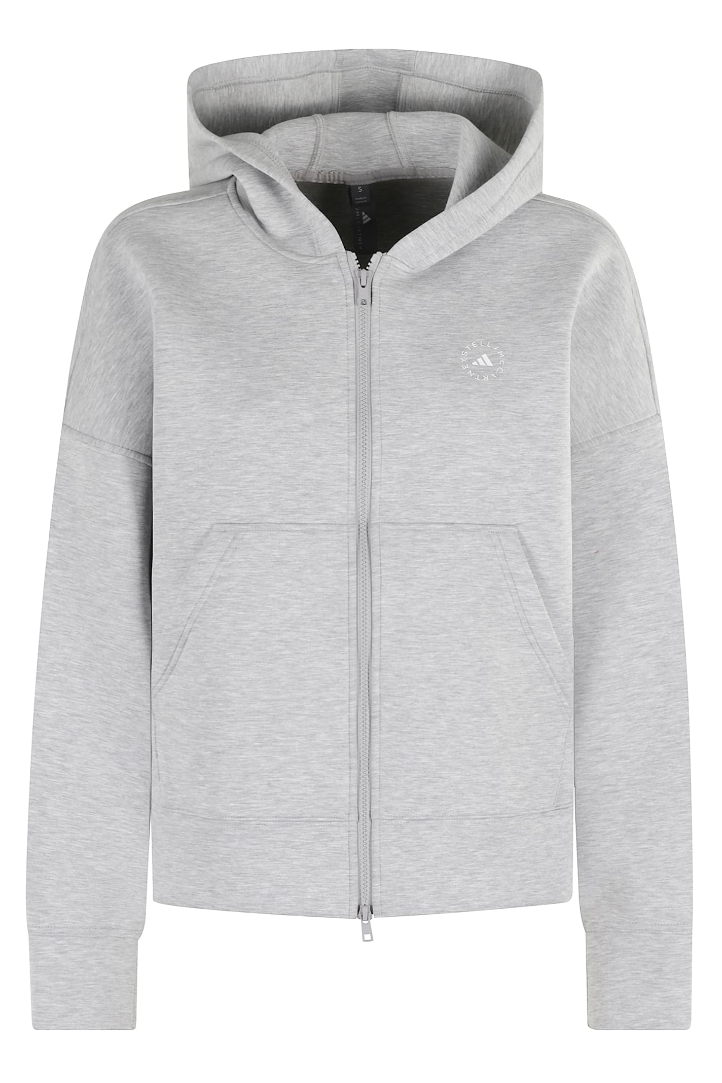 Adidas By Stella Mccartney Hooded Zip-up Jacket In Brown