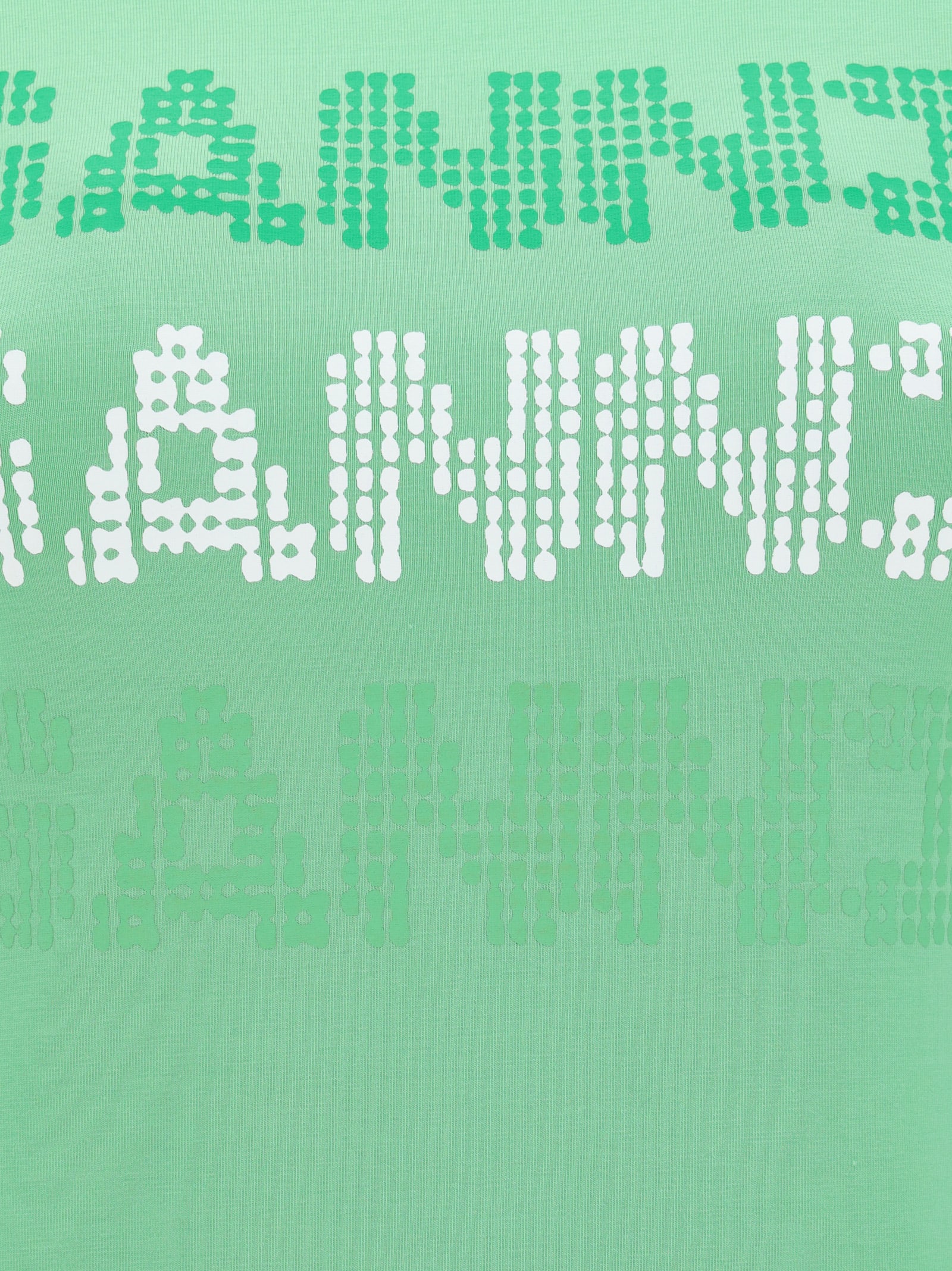 Shop Ganni T-shirt In Green