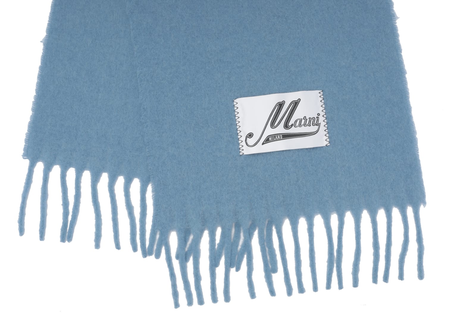 Shop Marni Scarf In Blue