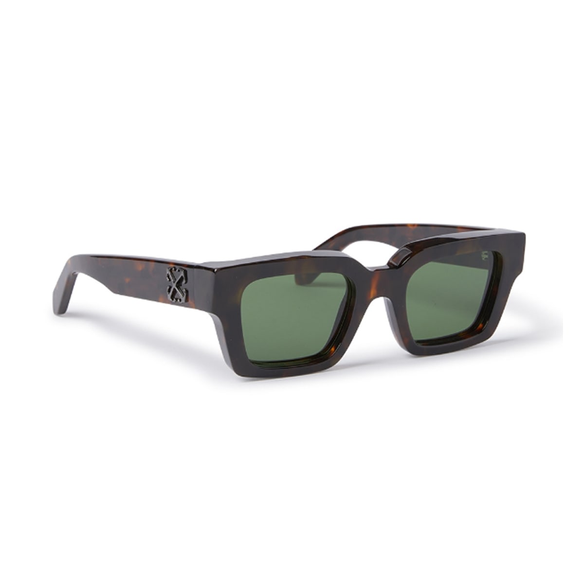 Shop Off-white Oeri126 Virgil 6055 Havana Sunglasses In Marrone