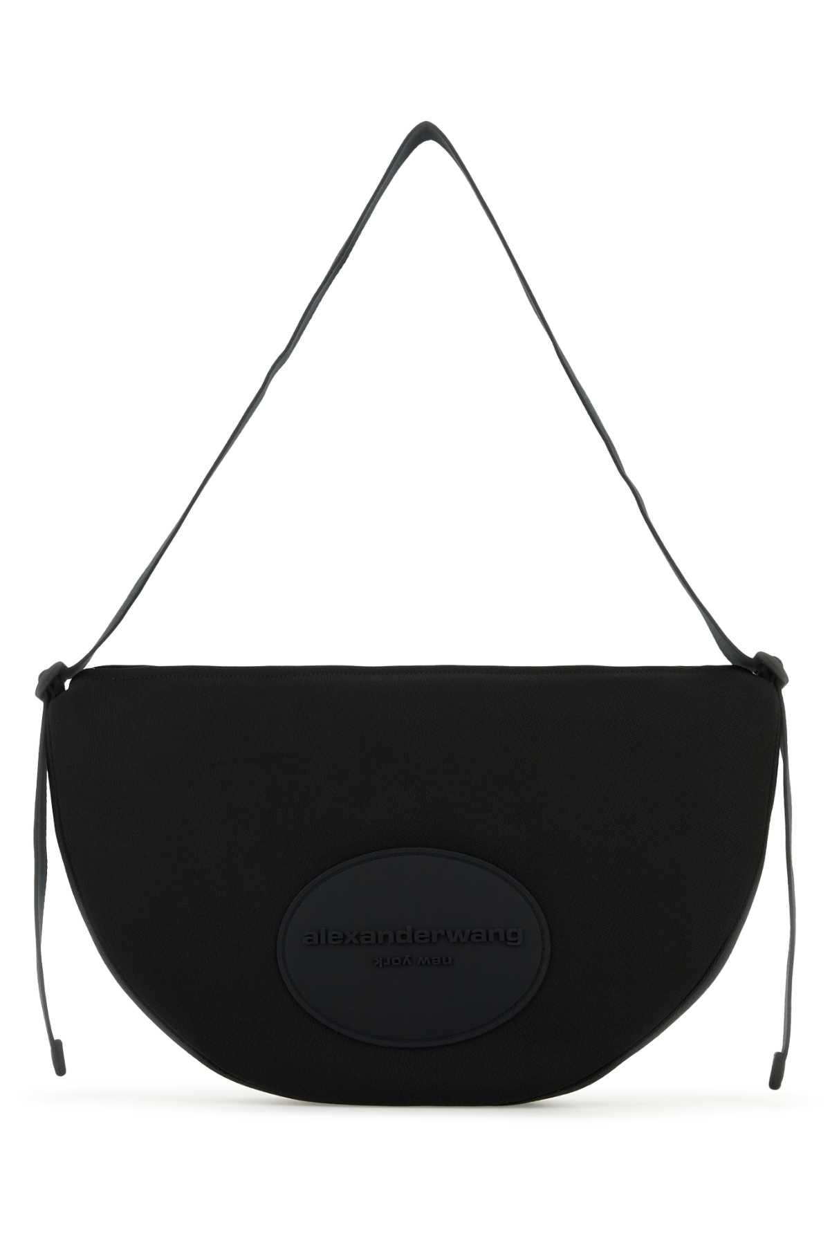 Black Canvas Large Bo Shoulder Bag