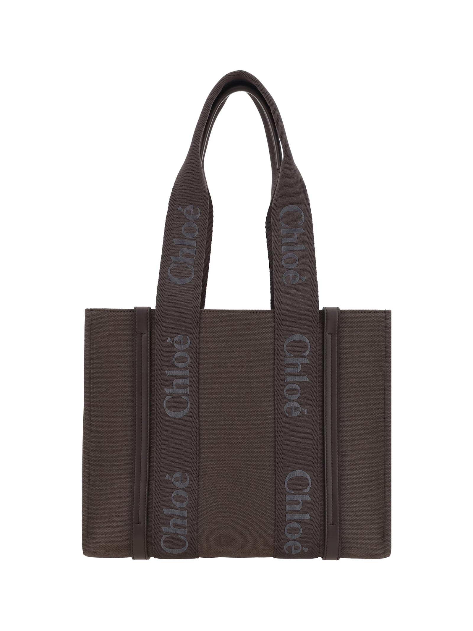 Shop Chloé Woody Bag In Kohl Brown