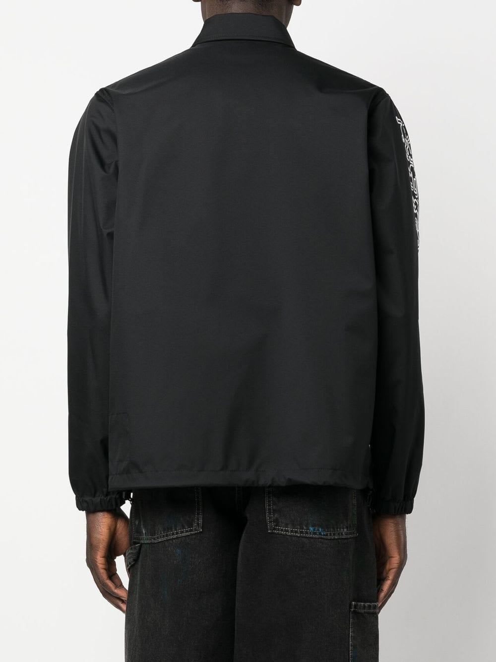 Junya Watanabe Keith Haring Print Nylon Jacket In Black