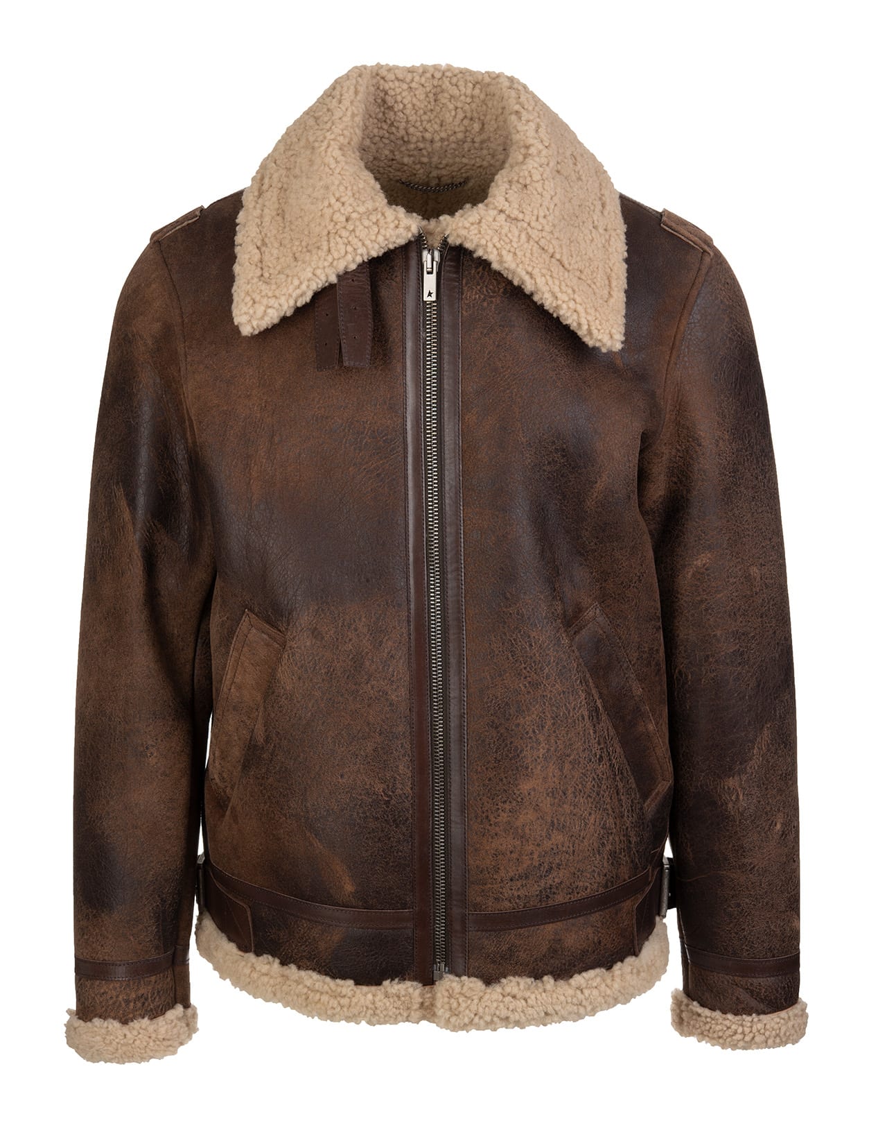 Golden Goose Man Arvel Journeyn Collection Jacket In Shearling