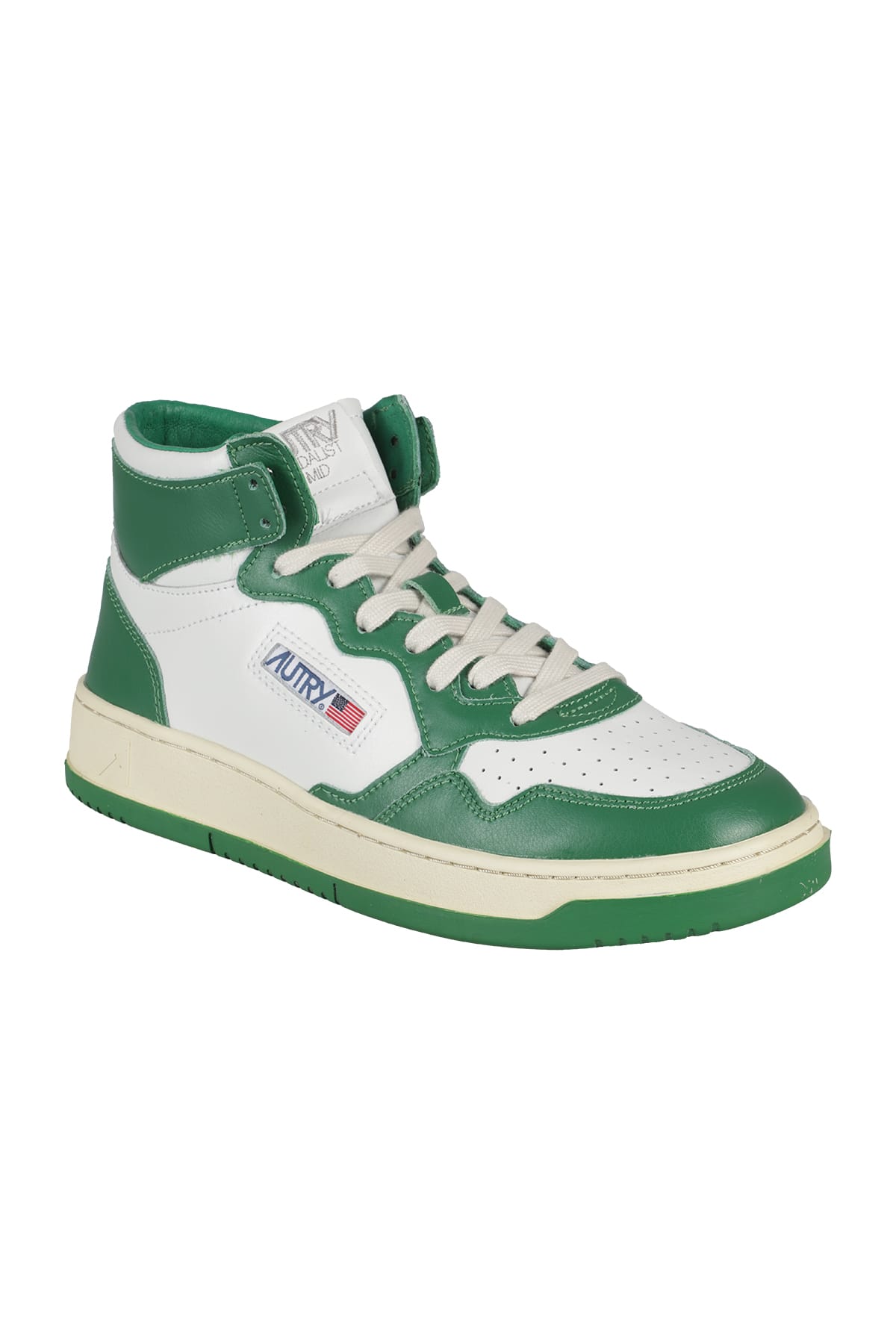 Shop Autry Medalist Mid Man In White Green