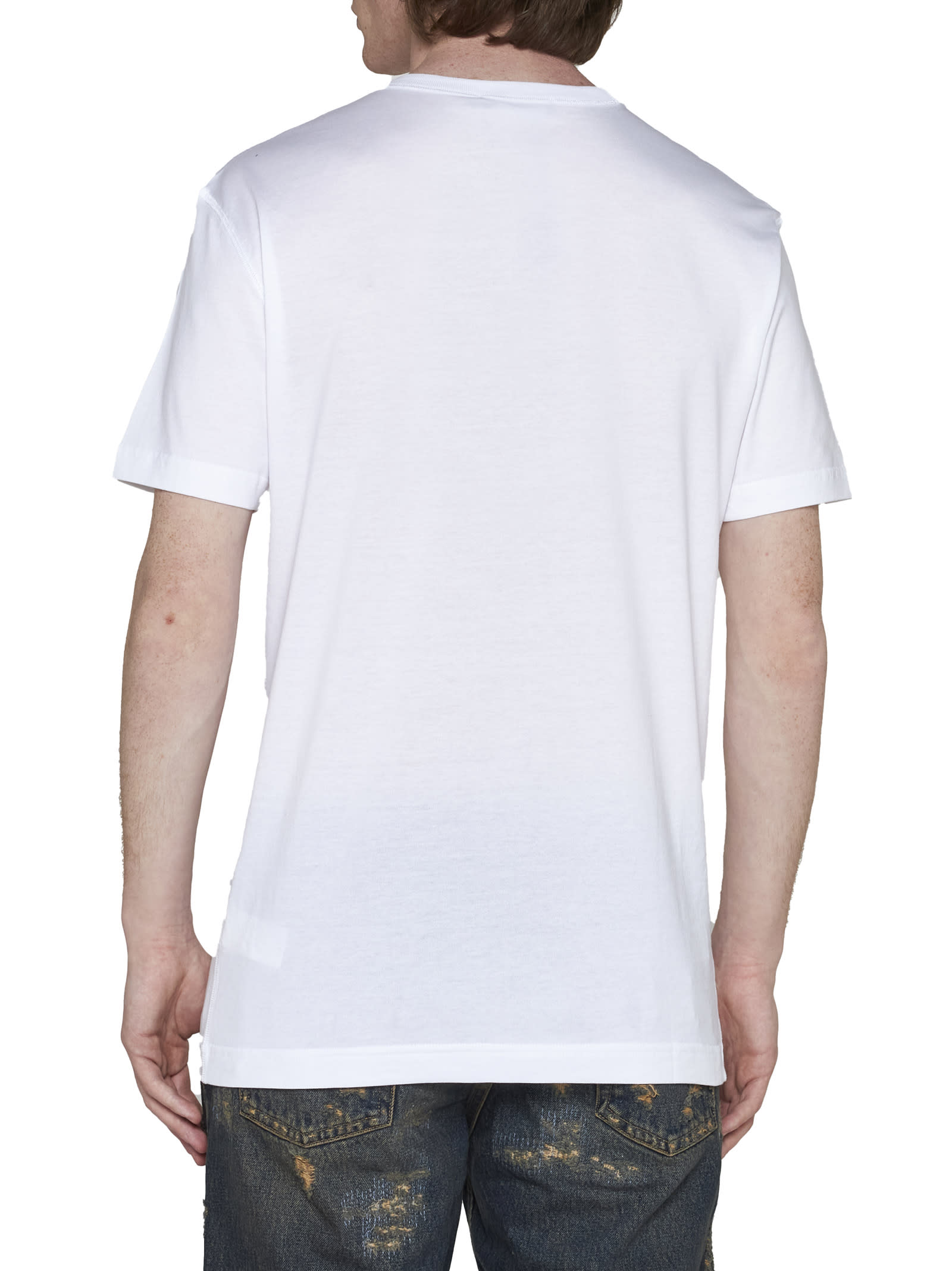 DOLCE & GABBANA LOGO PLAQUE T-SHIRT