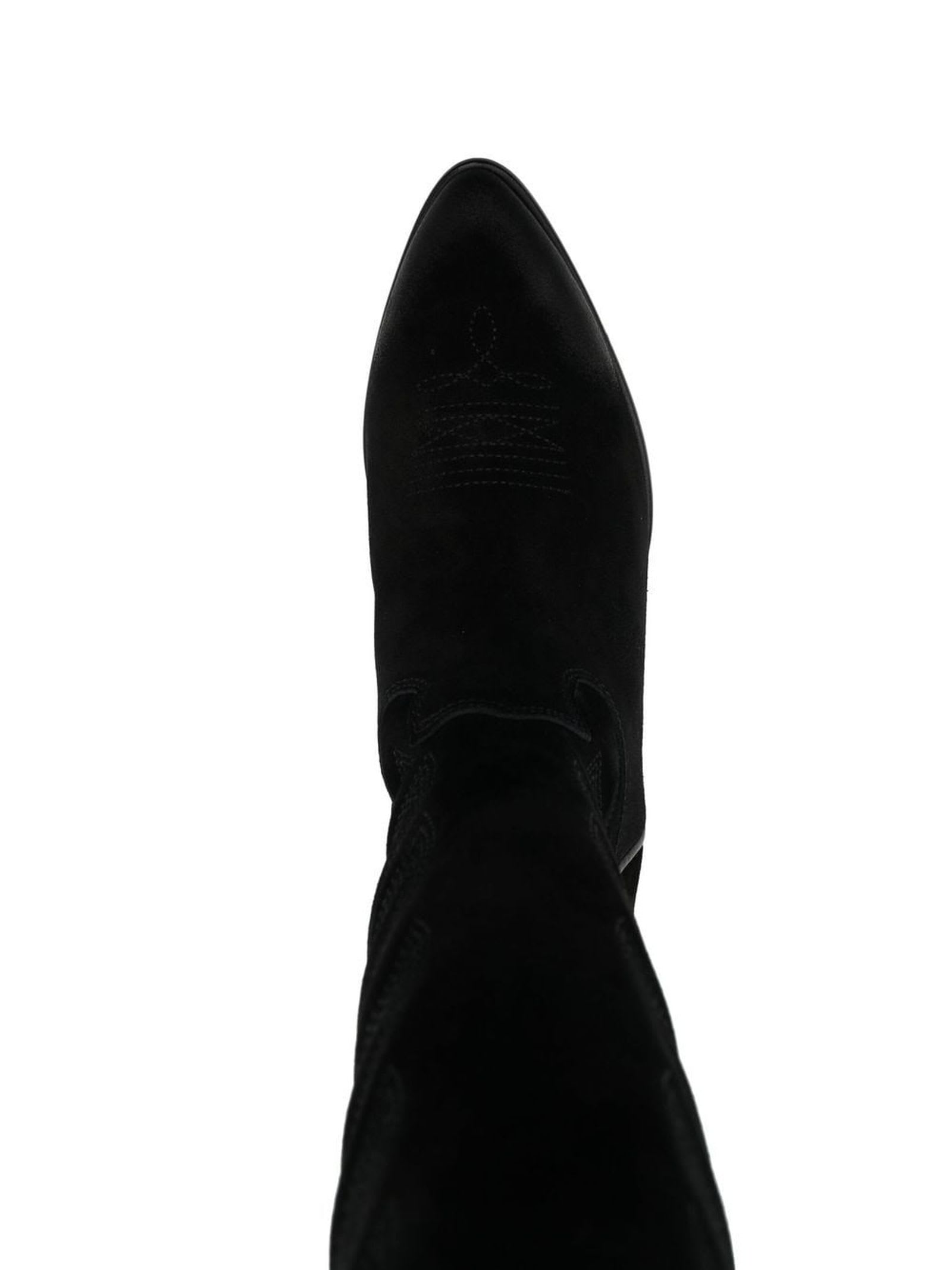 Shop Ash Black Calf Leather Heaven Boots