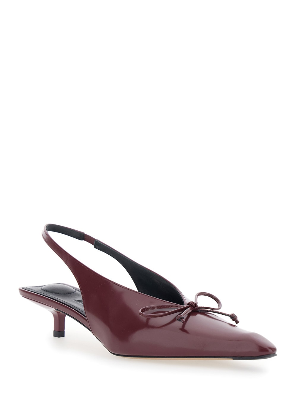 Jacquemus Les Slingbacks Cubisto B In Burgundy