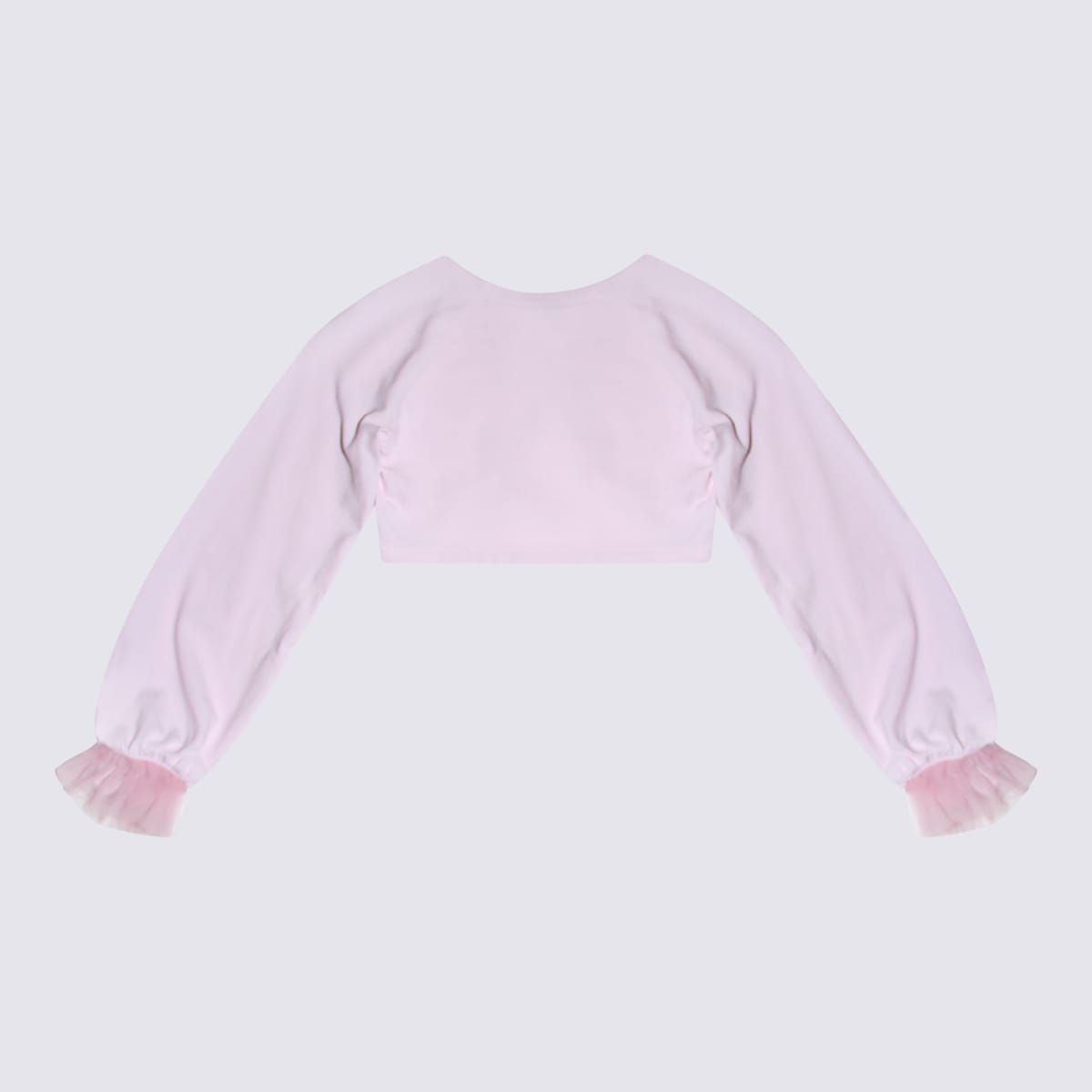 Monnalisa Kids' Light Pink Cotton Casual Jacket In Rosa Fairytale