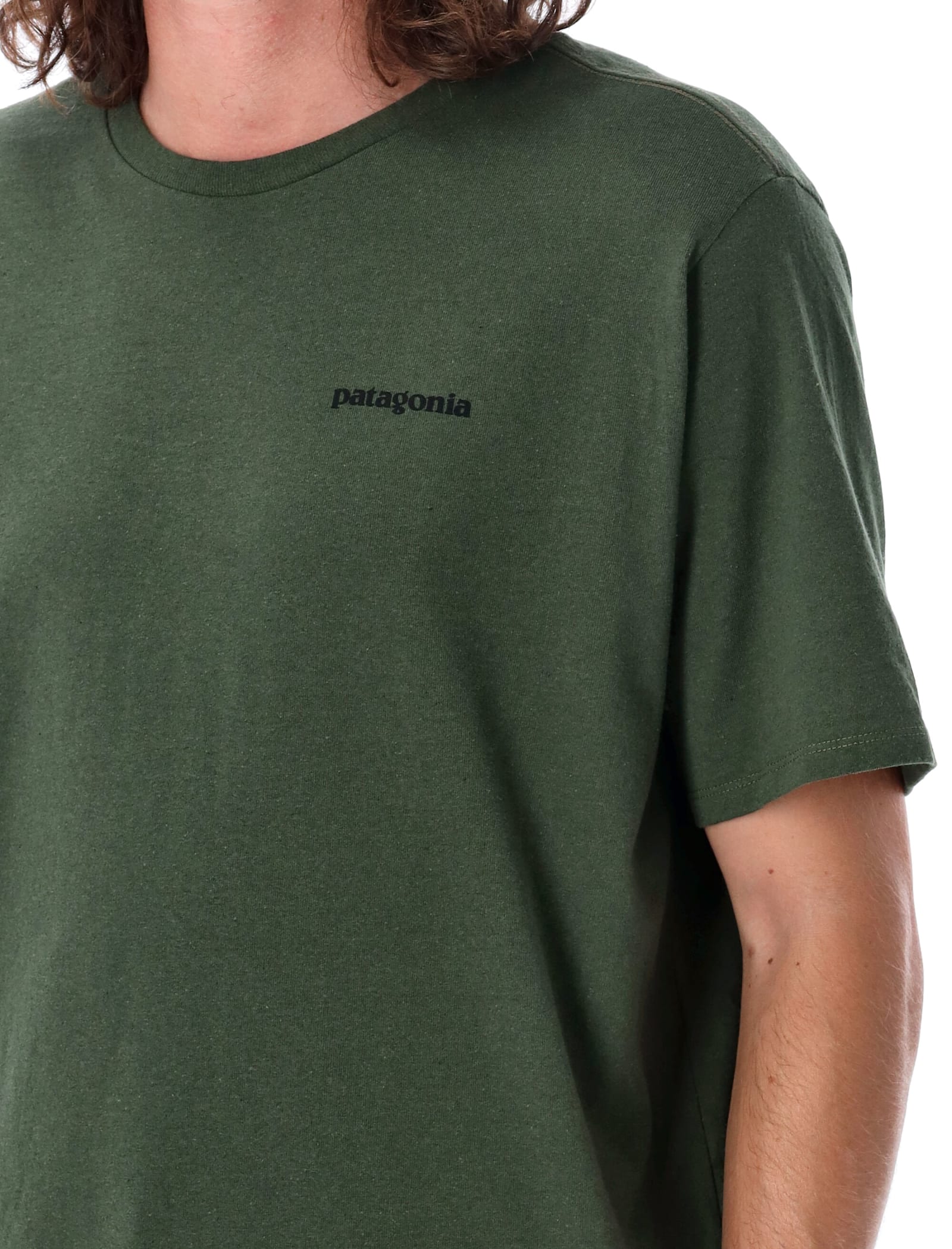 Shop Patagonia P-6 T-shirt In Green