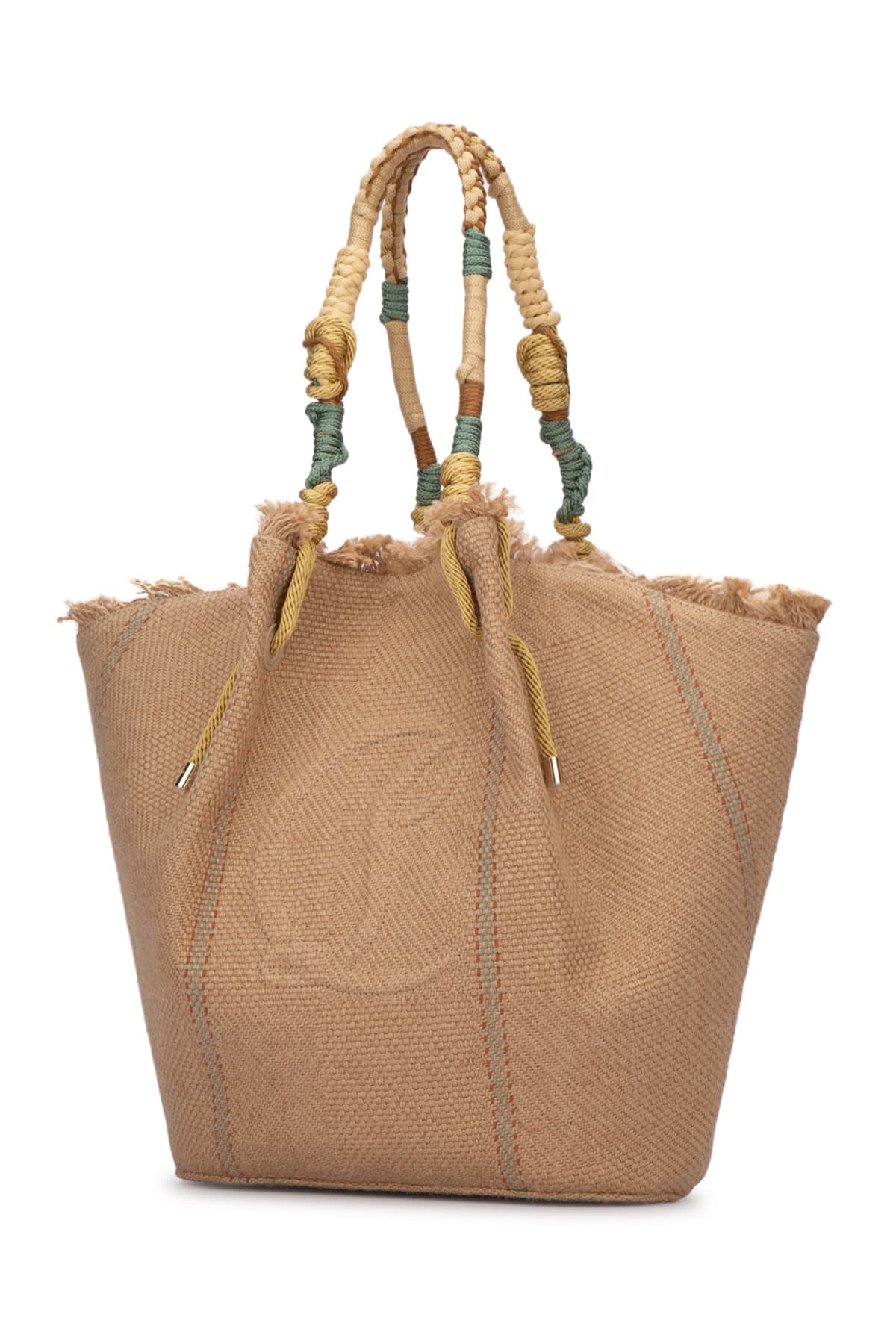 Shop Christian Louboutin Borsa In Naturalmineralmulti