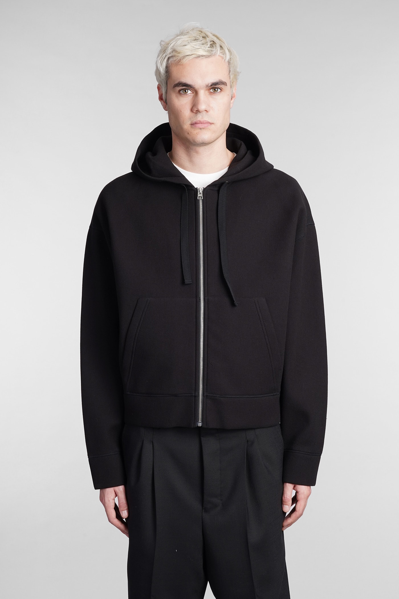 Ami Alexandre Mattiussi Sweatshirt In Black Wool