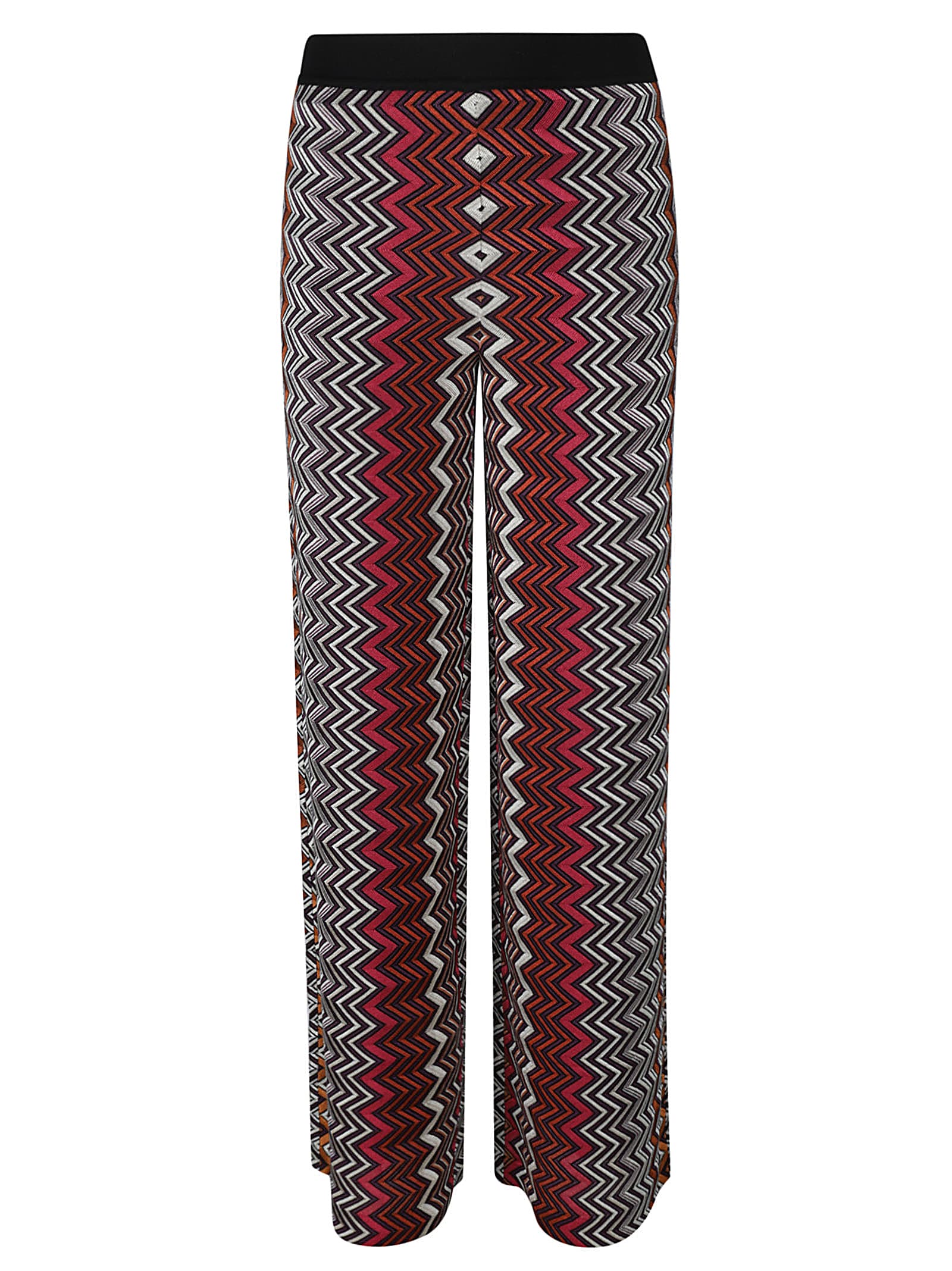 Shop Missoni Zigzag Printed Trousers In Multicolor