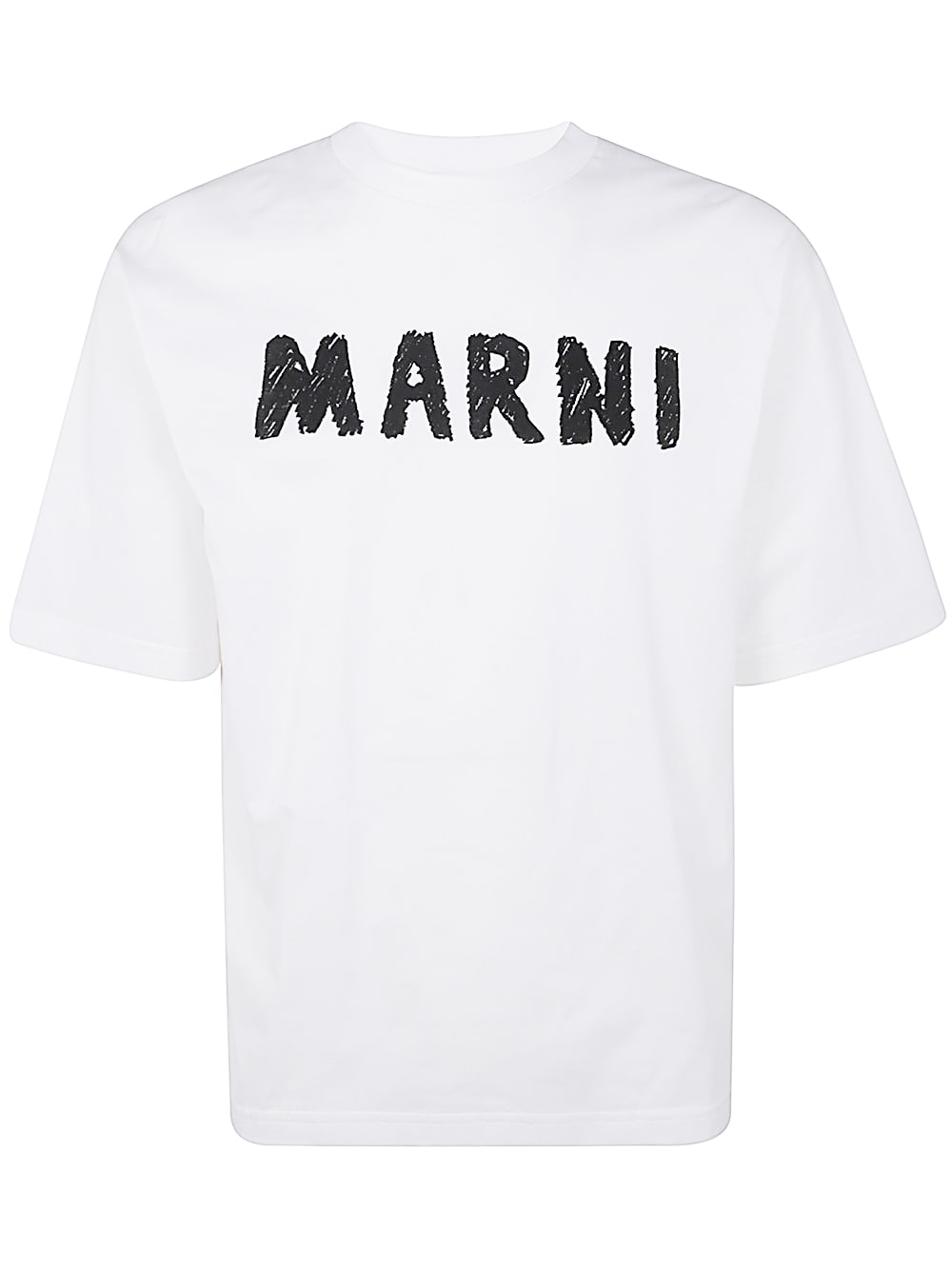 Shop Marni Man St-shirt In Lily White