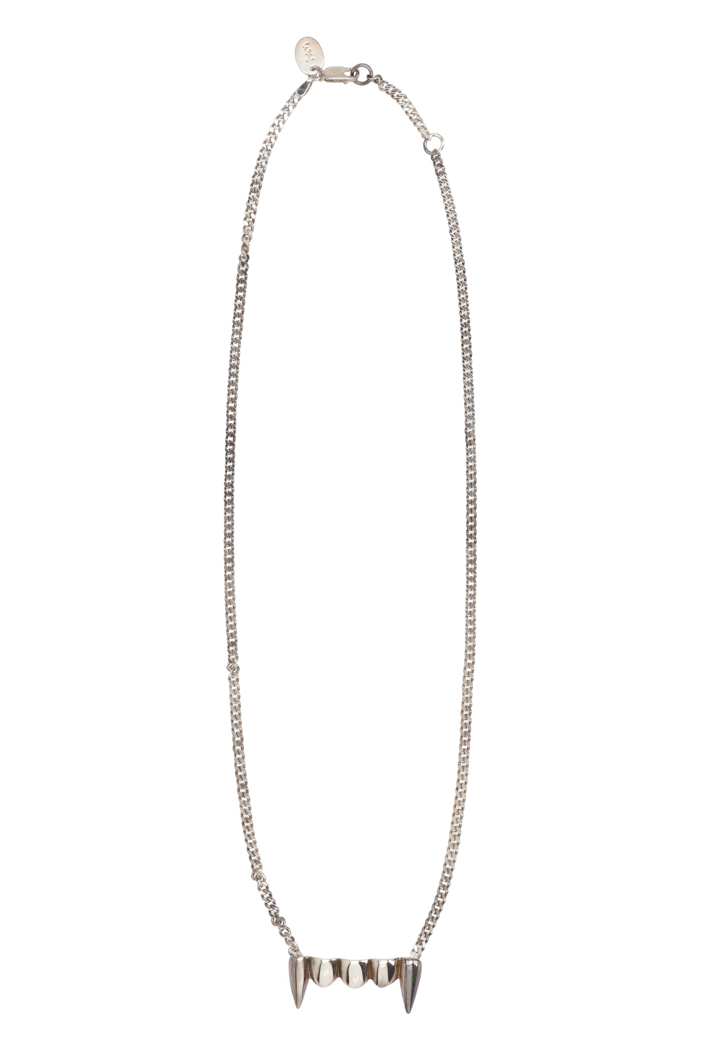 Perks And Mini Fangz Pendant Necklace In Metallic