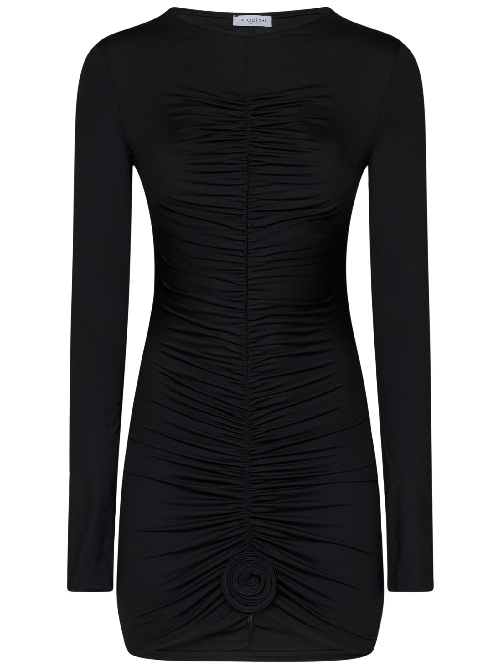 Shop La Reveche Lillibet Mini Dress In Black