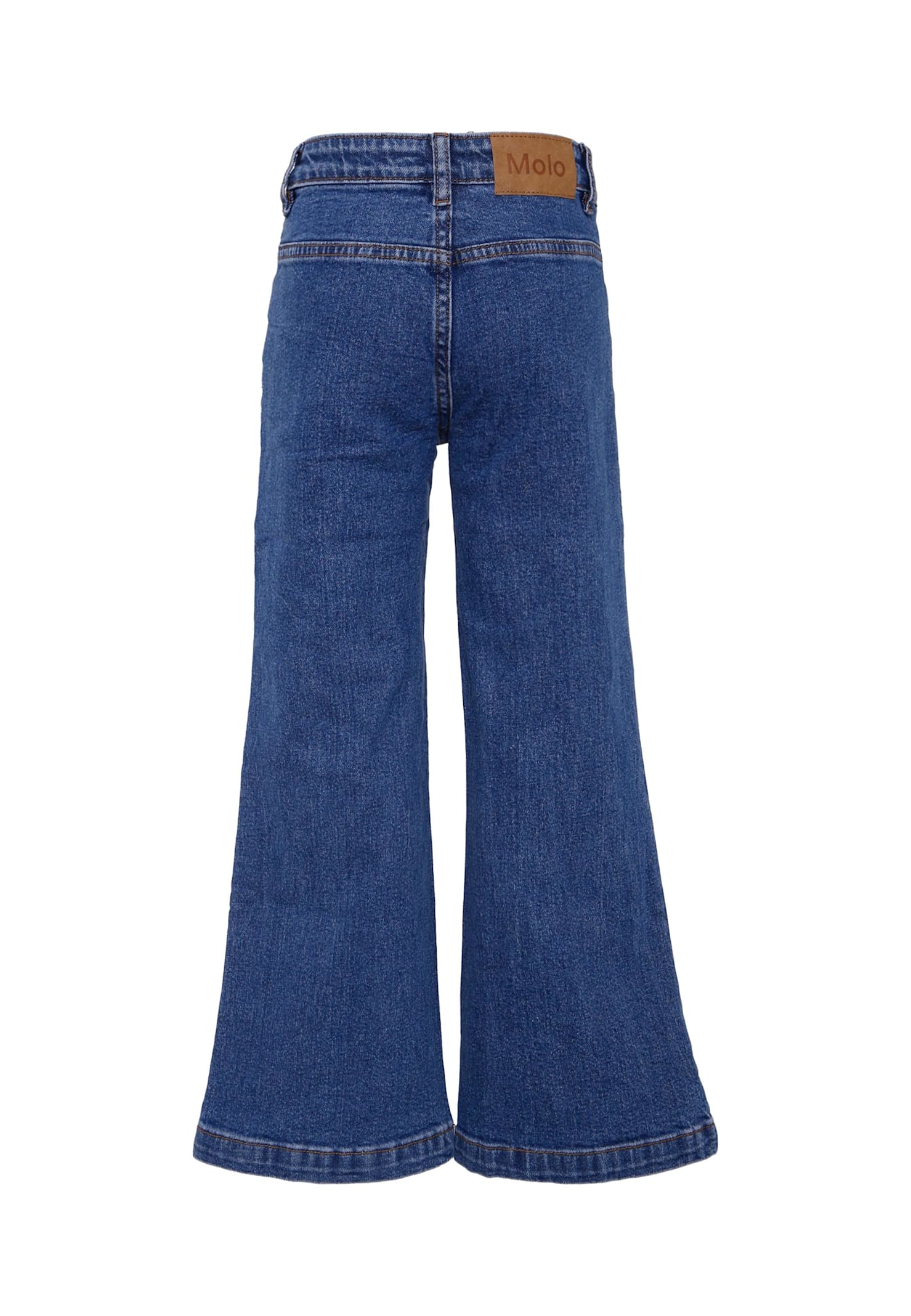 Molo Denim Jeans For Girl In Blue